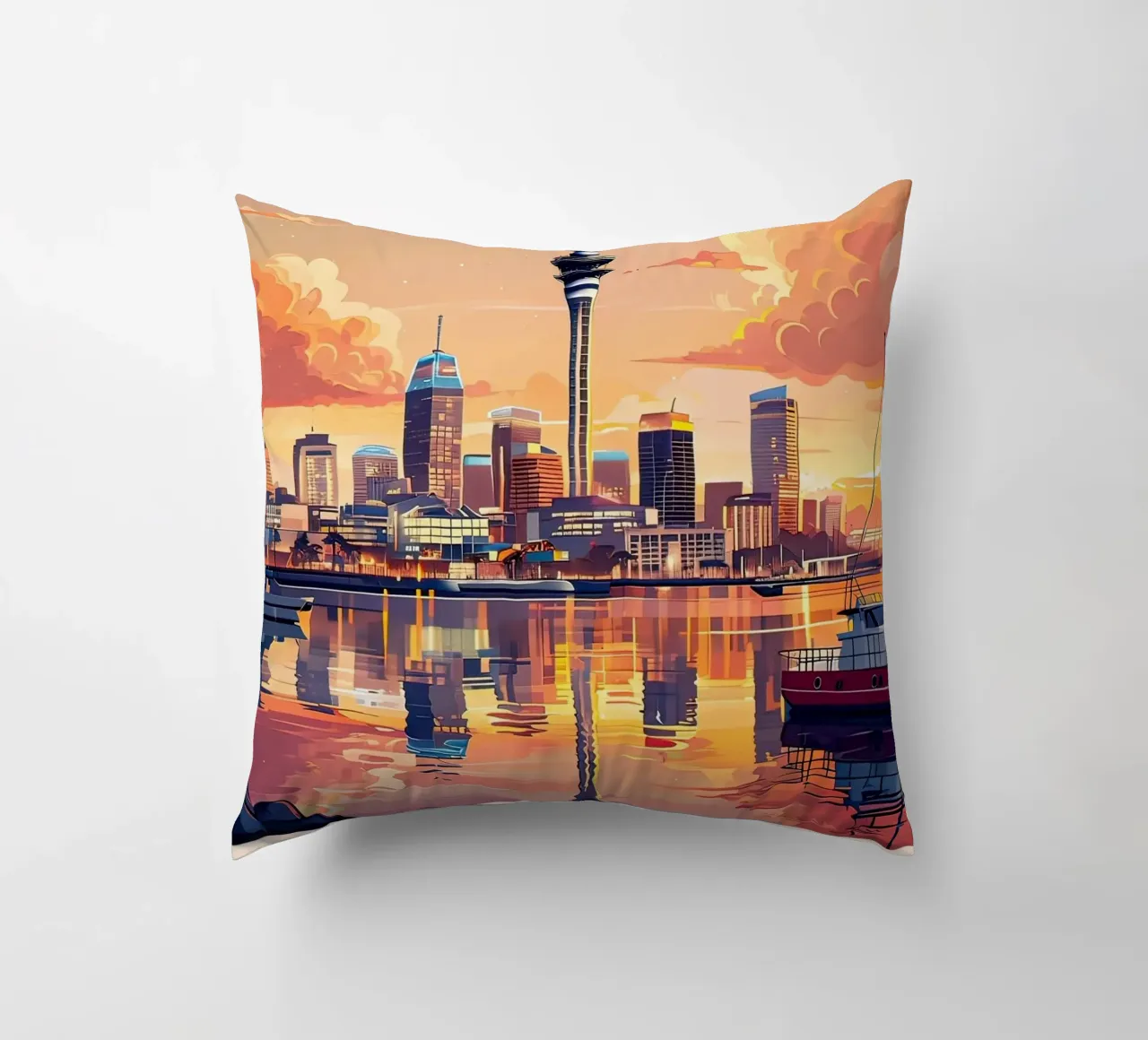 Lo skyline di Auckland cuscino da ARTVI-SHOP