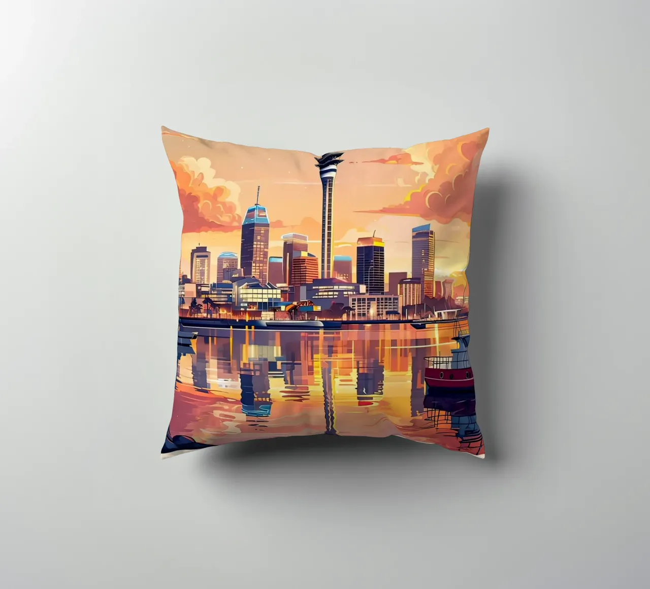 Lo skyline di Auckland cuscino da ARTVI-SHOP
