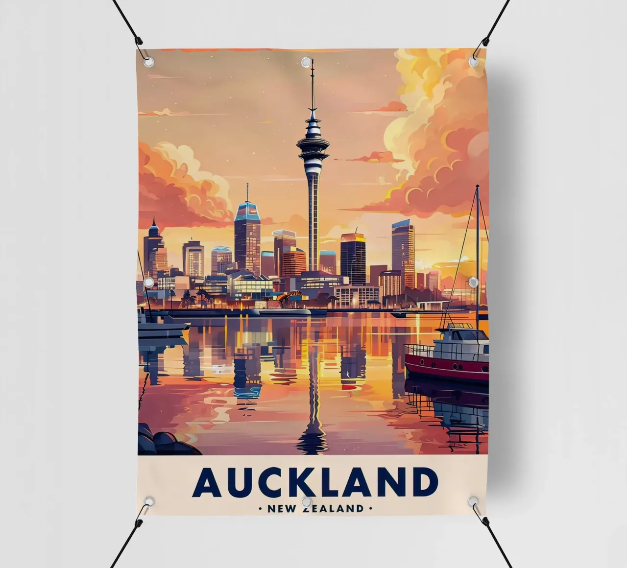 Lo skyline di Auckland telo in pvc da ARTVI-SHOP
