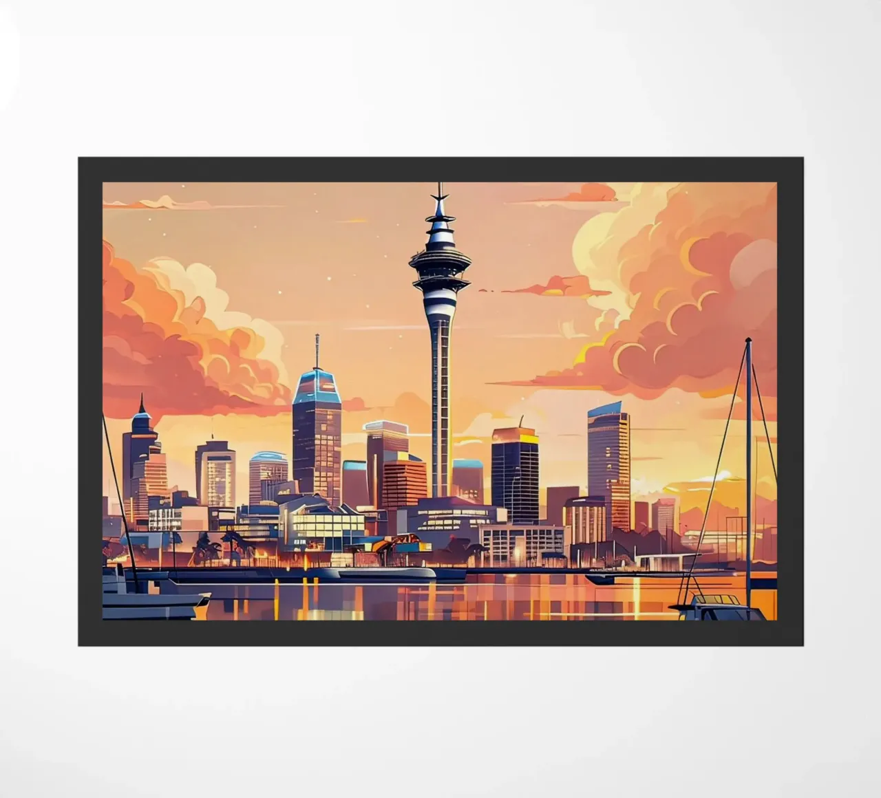 Lo skyline di Auckland zerbino da ARTVI-SHOP