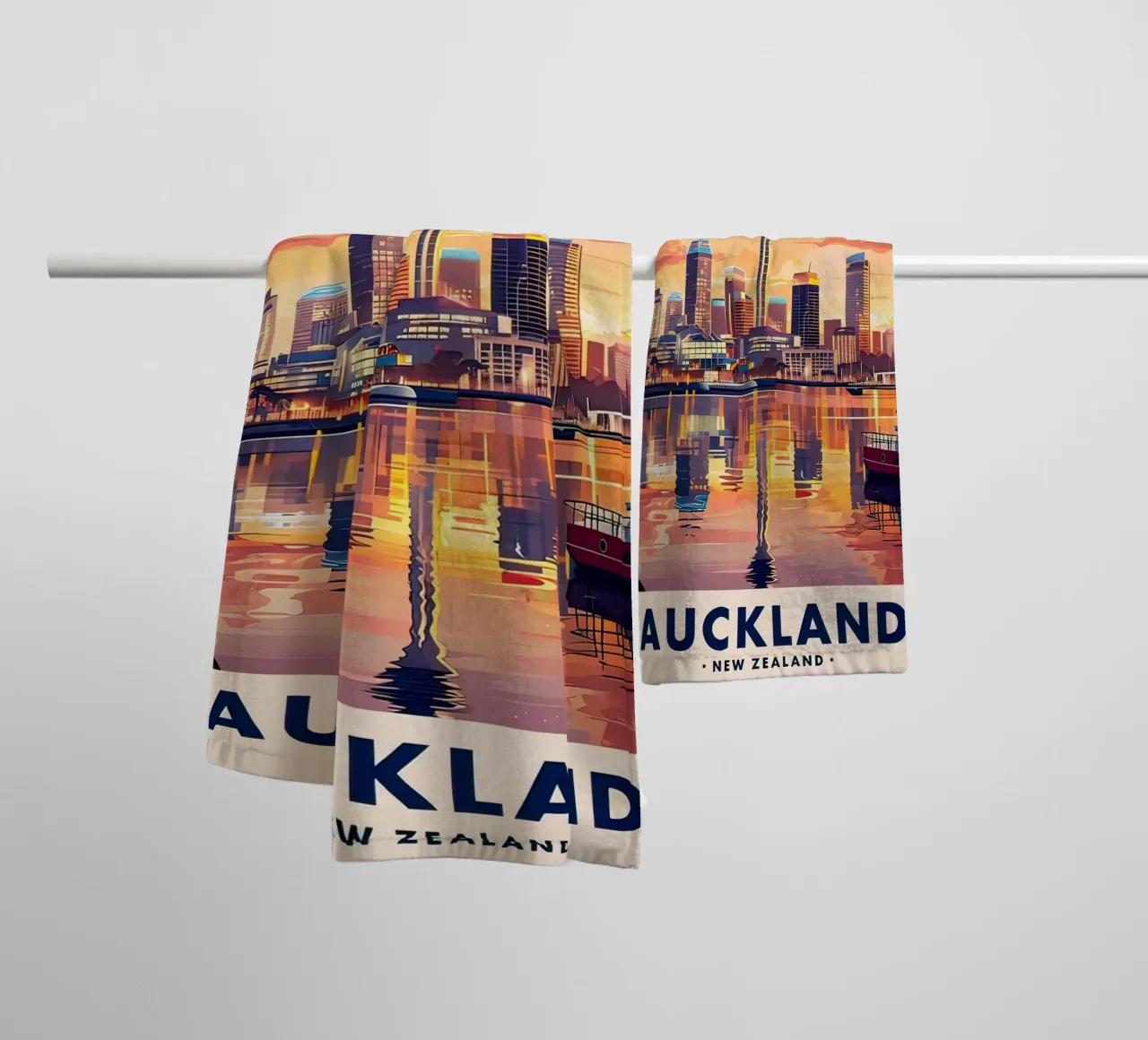 Lo skyline di Auckland asciugamano da bagno da ARTVI-SHOP