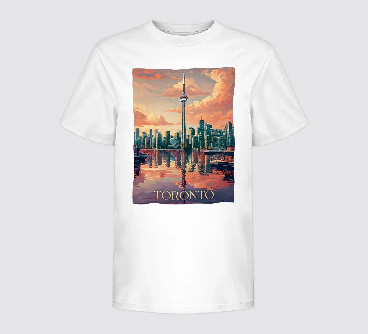 Toronto skyline kids t-shirt by 🎁 ARTVI-SHOP