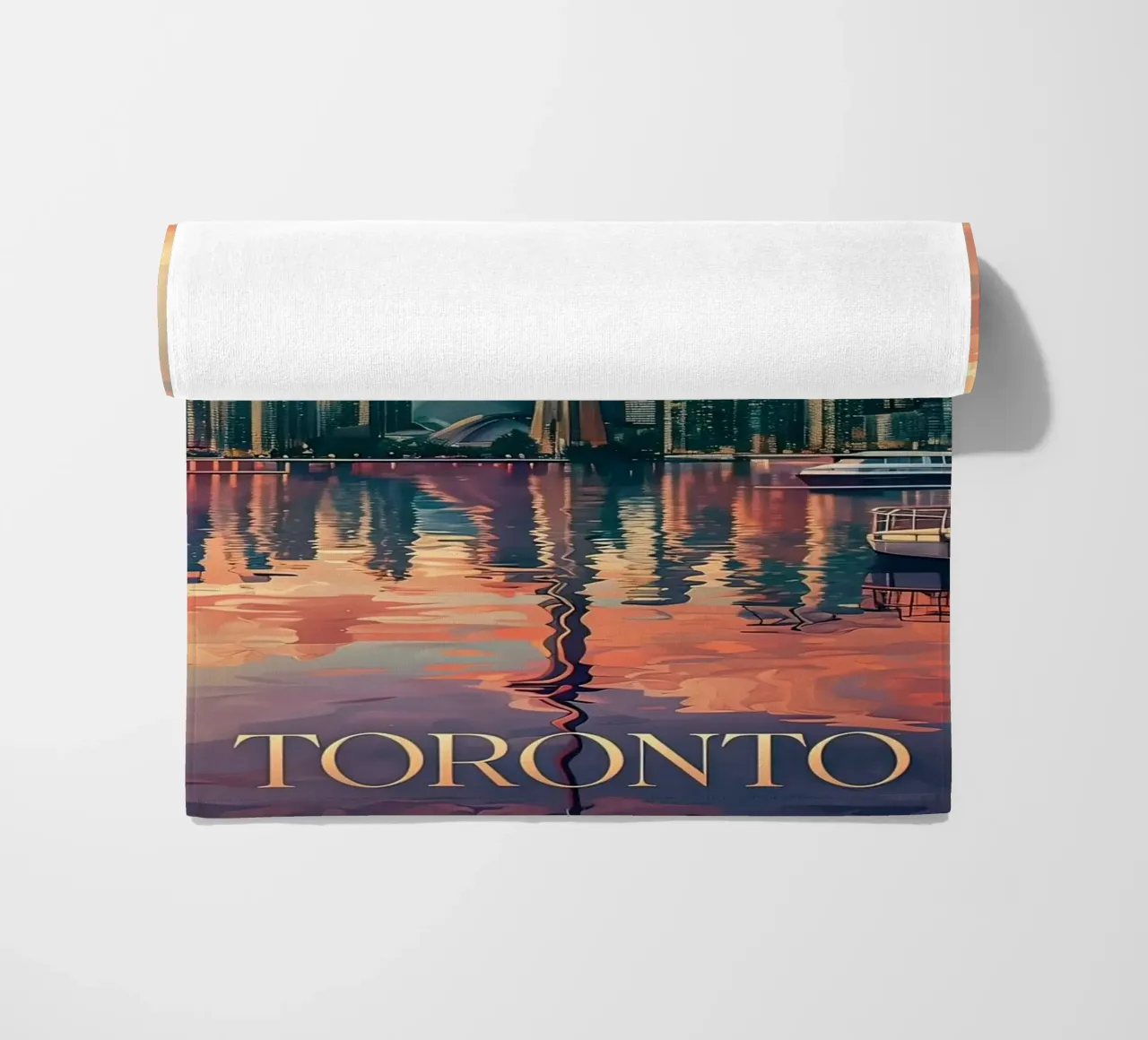 Lo skyline di Toronto telo mare da 🎁 ARTVI-SHOP