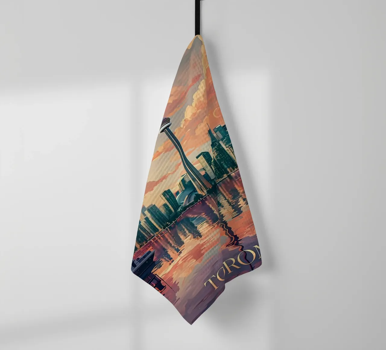 Lo skyline di Toronto canovaccio da cucina da 🎁 ARTVI-SHOP