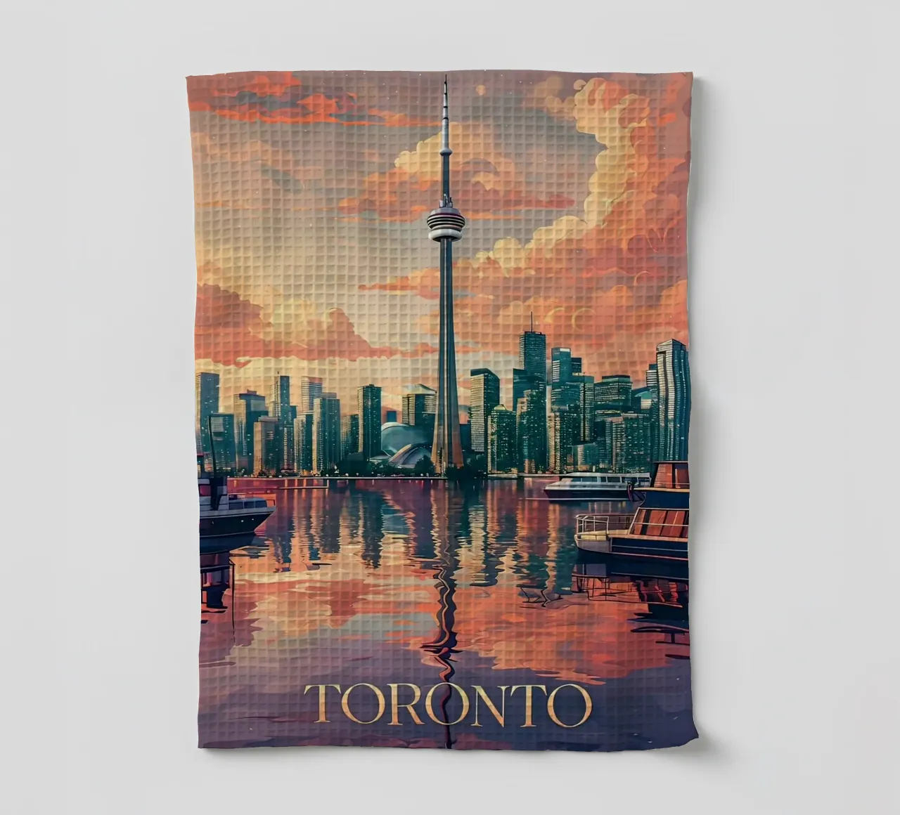 Lo skyline di Toronto canovaccio da cucina da 🎁 ARTVI-SHOP