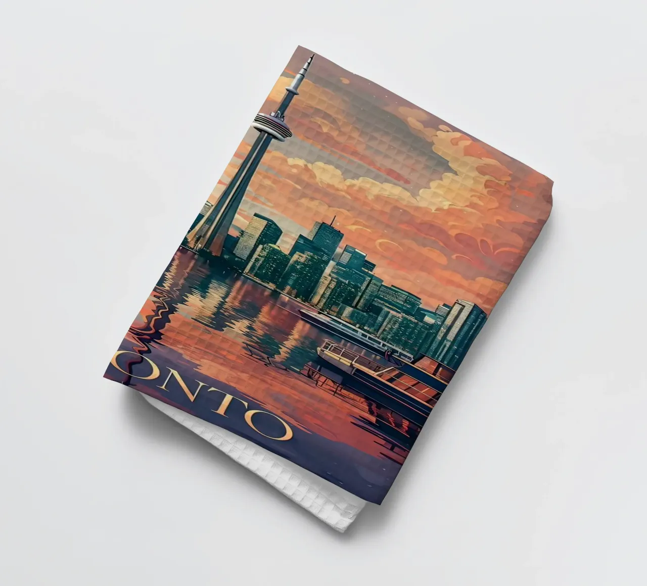 Lo skyline di Toronto canovaccio da cucina da 🎁 ARTVI-SHOP