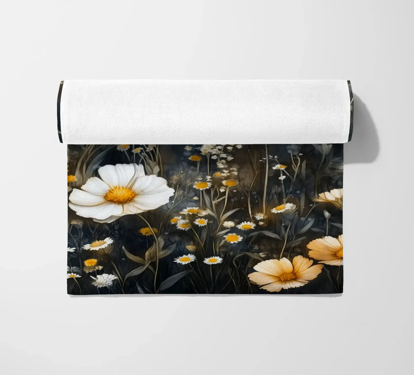 Madeliefjes strandhanddoek van Justyna Jaszke JBJart