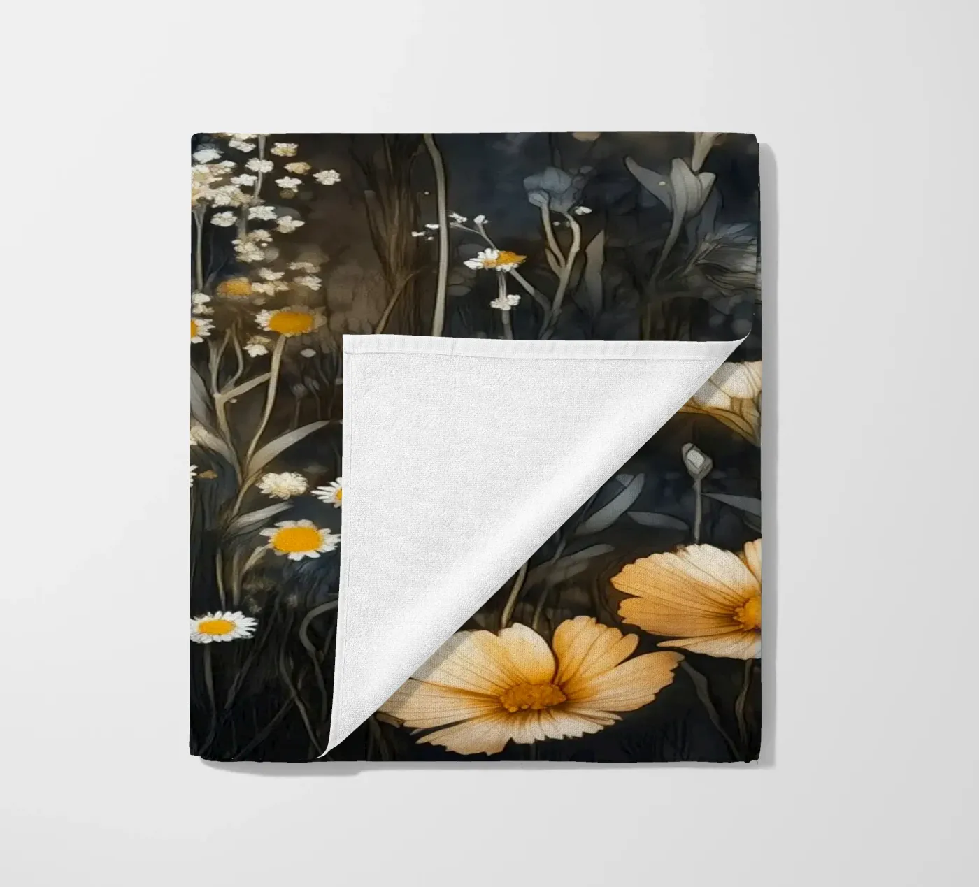 Madeliefjes strandhanddoek van Justyna Jaszke JBJart