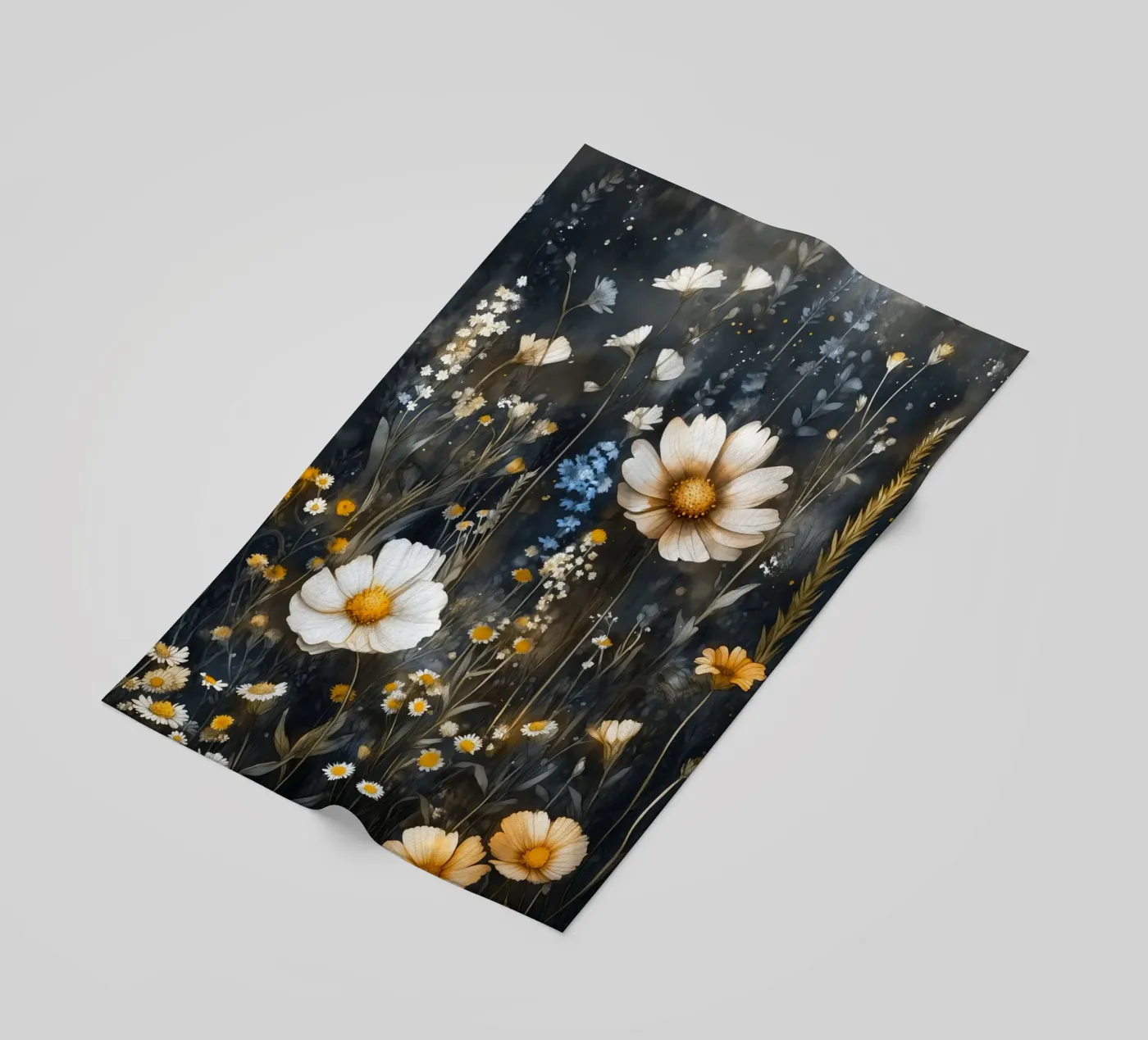 Madeliefjes strandhanddoek van Justyna Jaszke JBJart