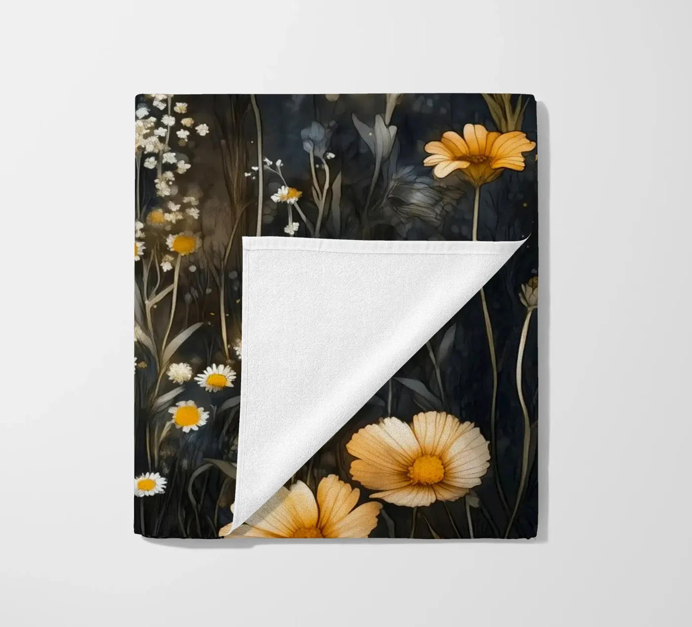 Madeliefjes strandhanddoek van Justyna Jaszke JBJart