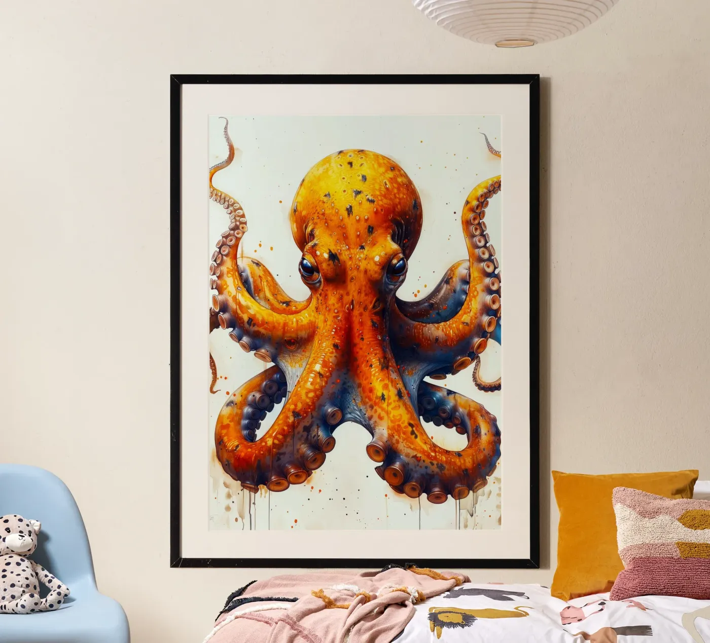 Pieuvre poster de Lionmixart