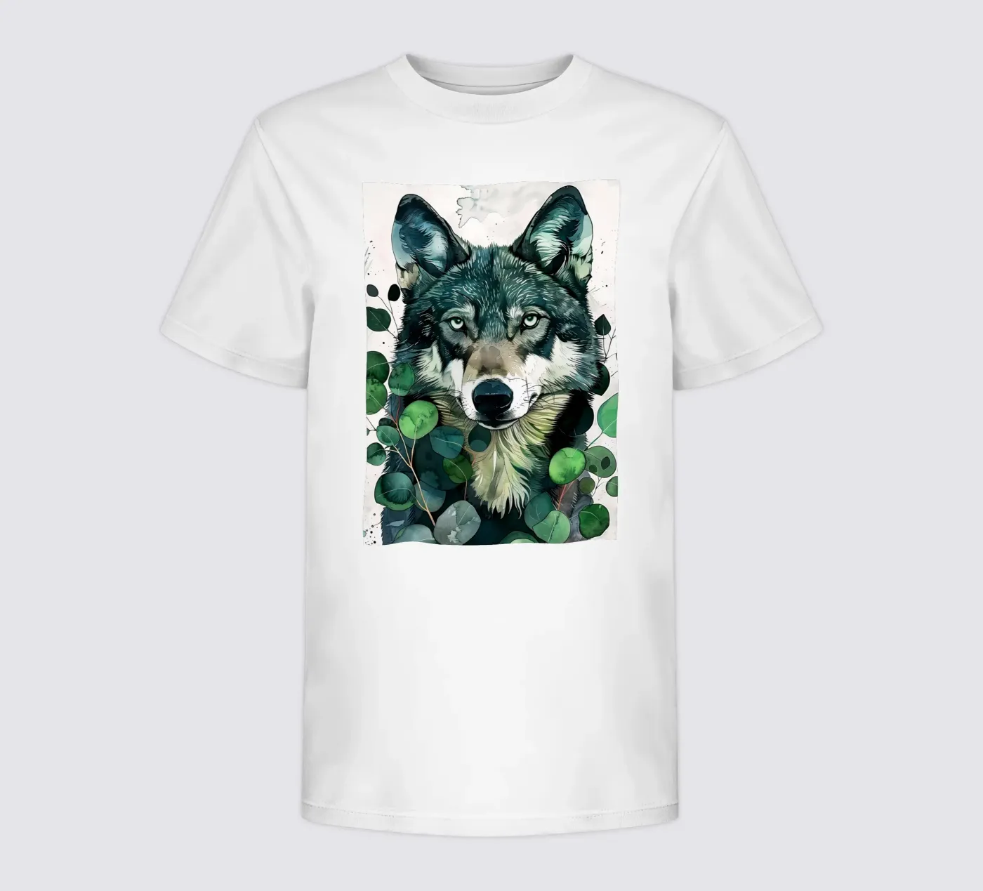 Lupo t-shirt bambini da Lionmixart