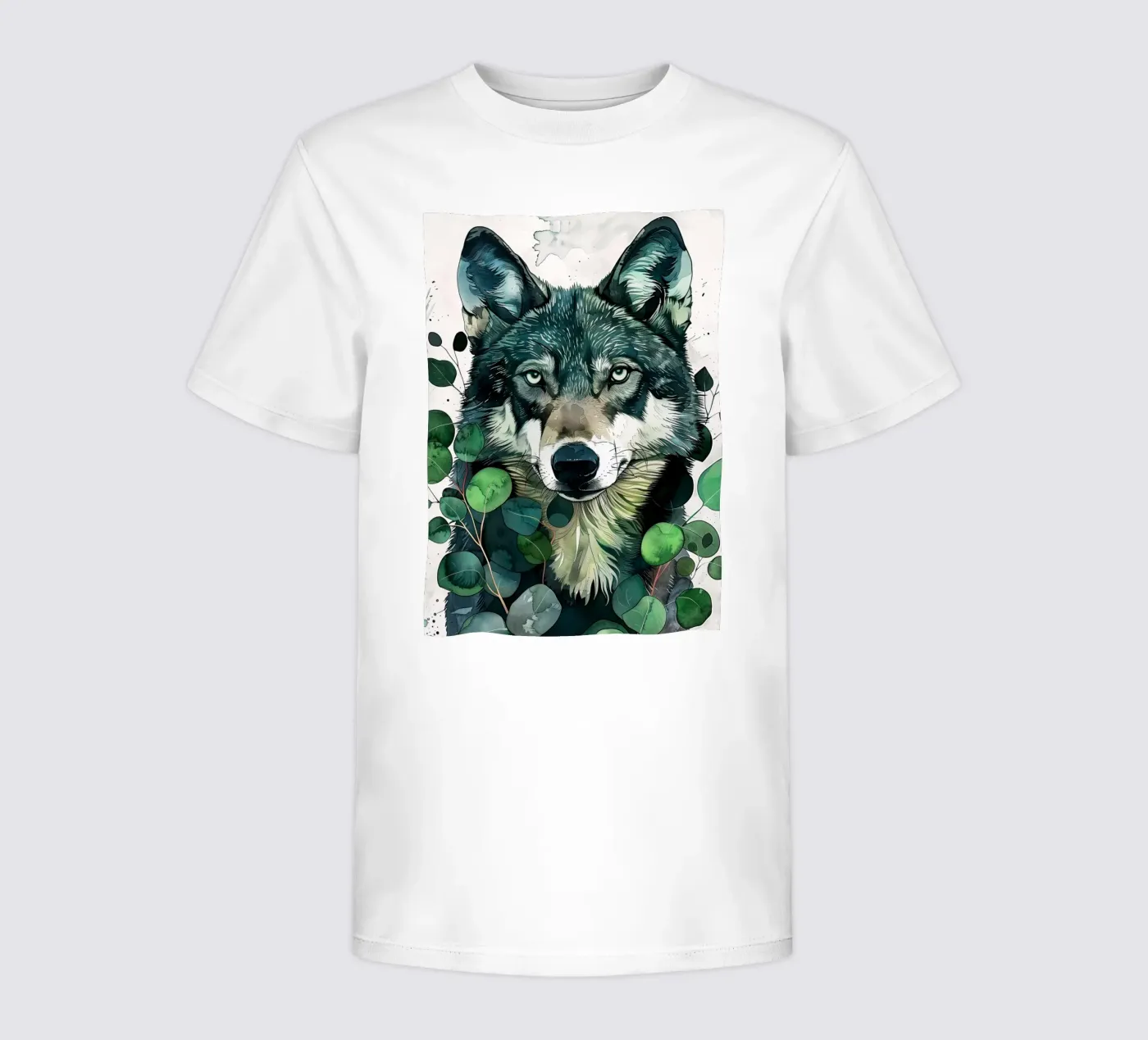 Lupo t-shirt bambini da Lionmixart