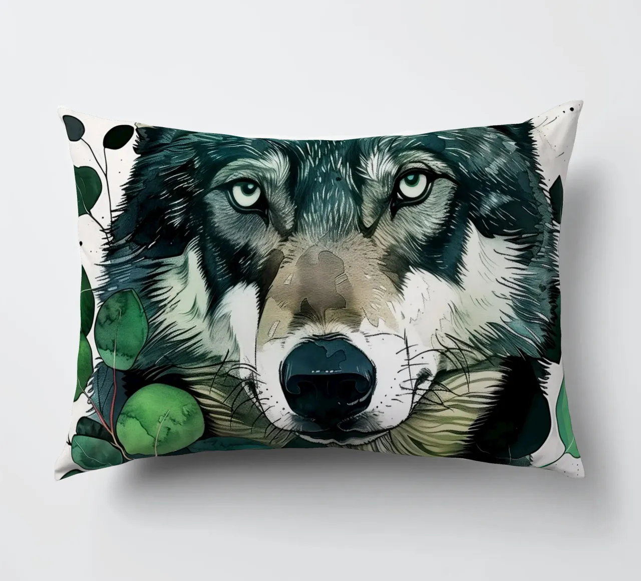 Lupo cuscino da Lionmixart