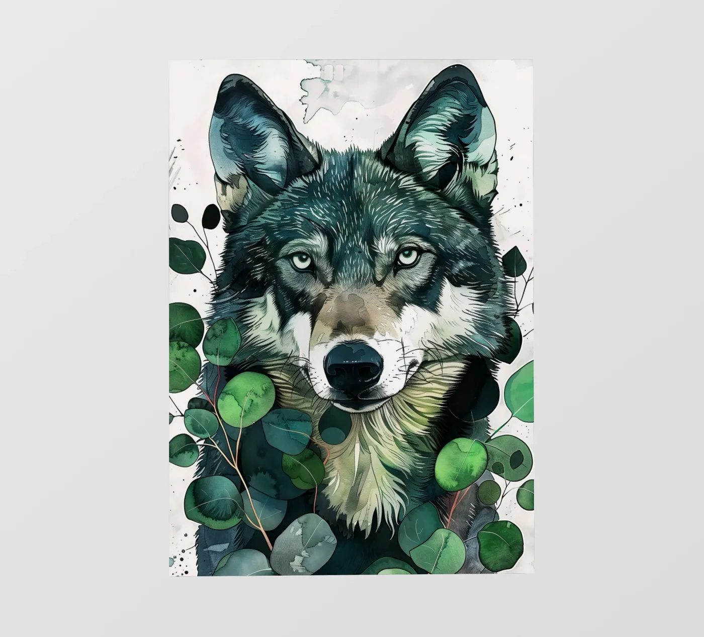 Lupo carta da parati fotografica da Lionmixart