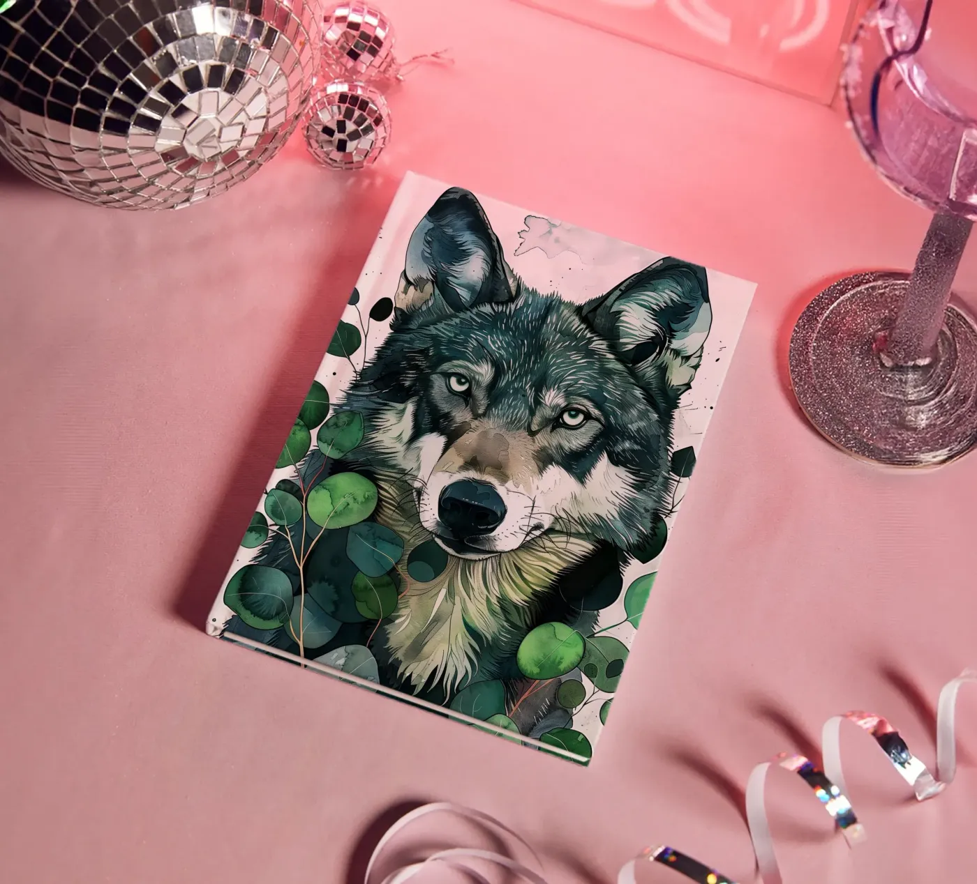 Wolf notebook by Lionmixart