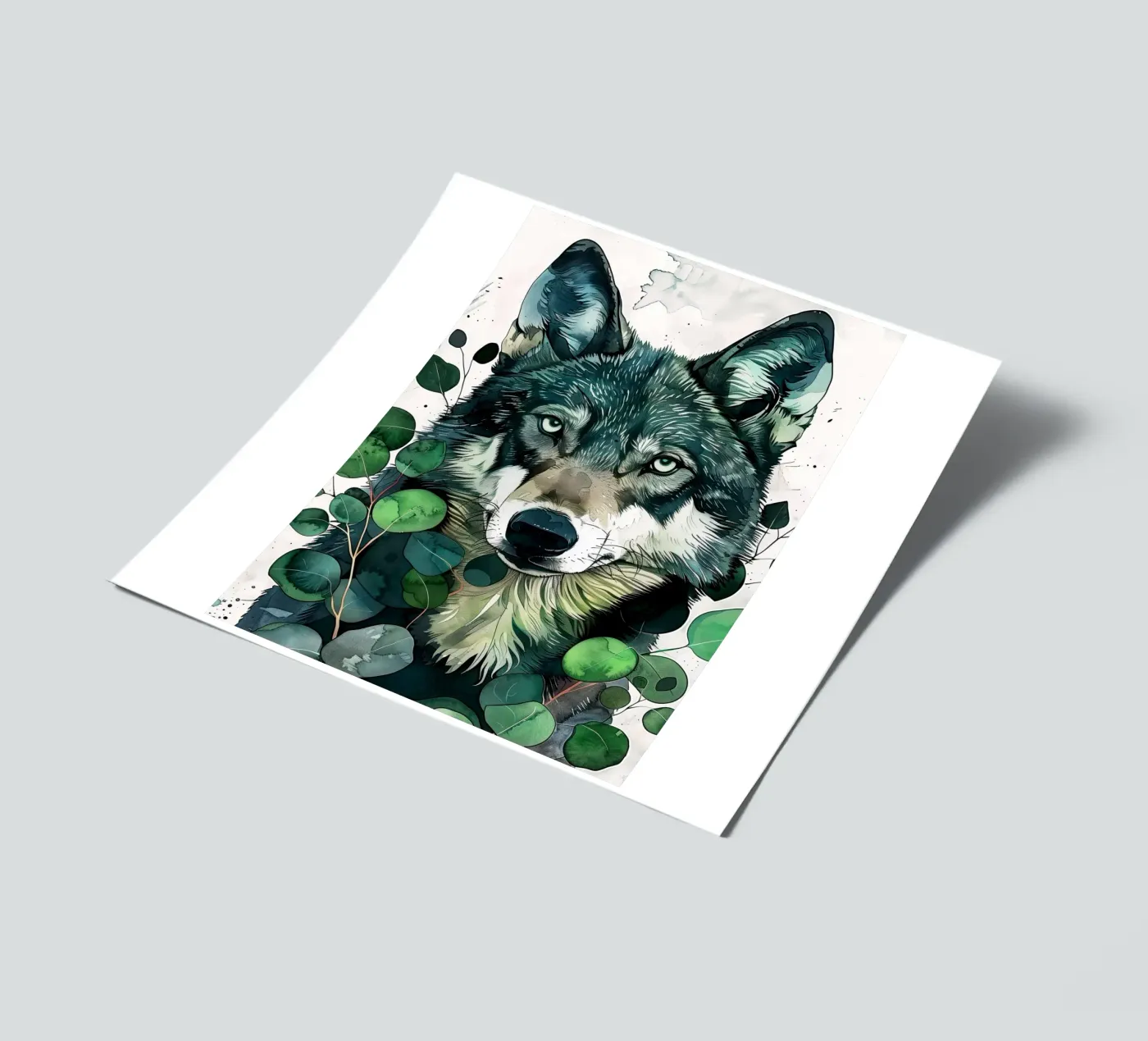 Wolf sticker sheet by Lionmixart