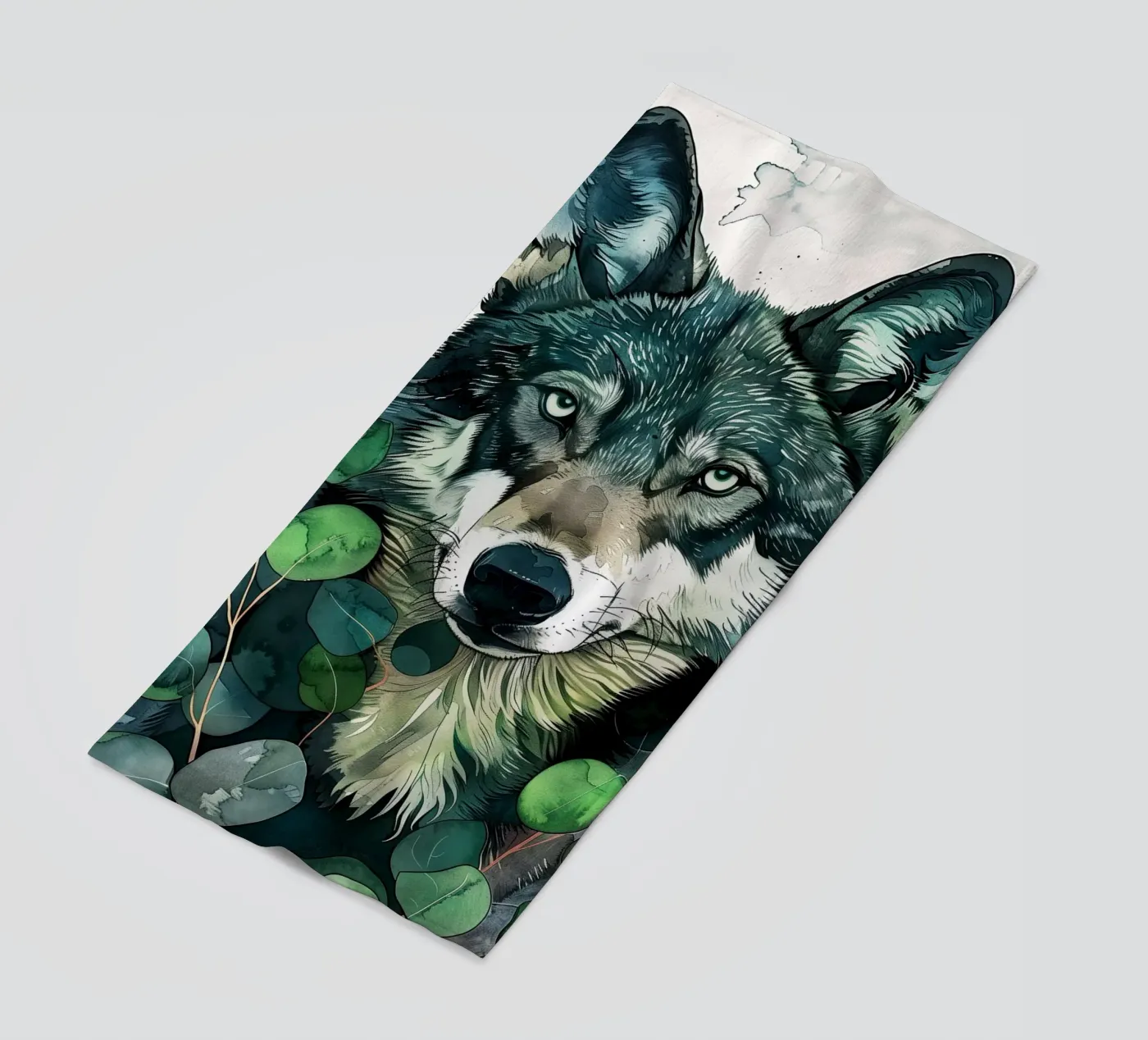 Wolf strandhanddoek van Lionmixart
