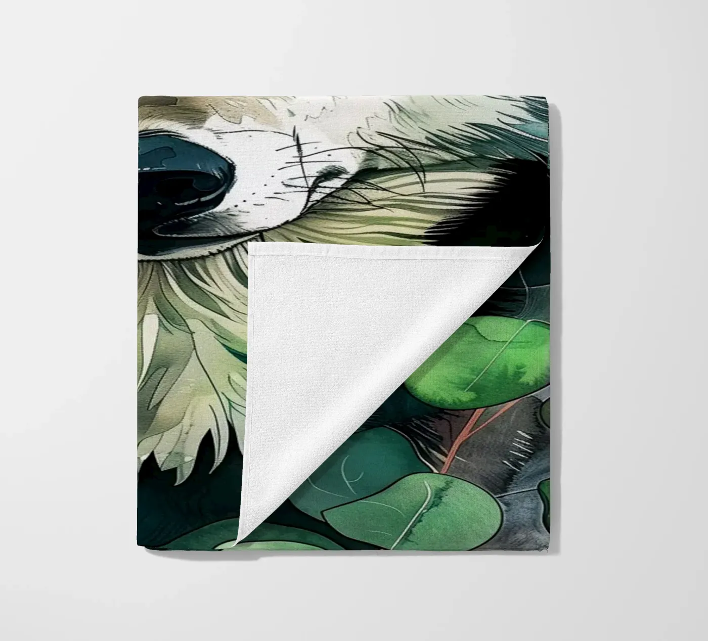 Wolf strandhanddoek van Lionmixart