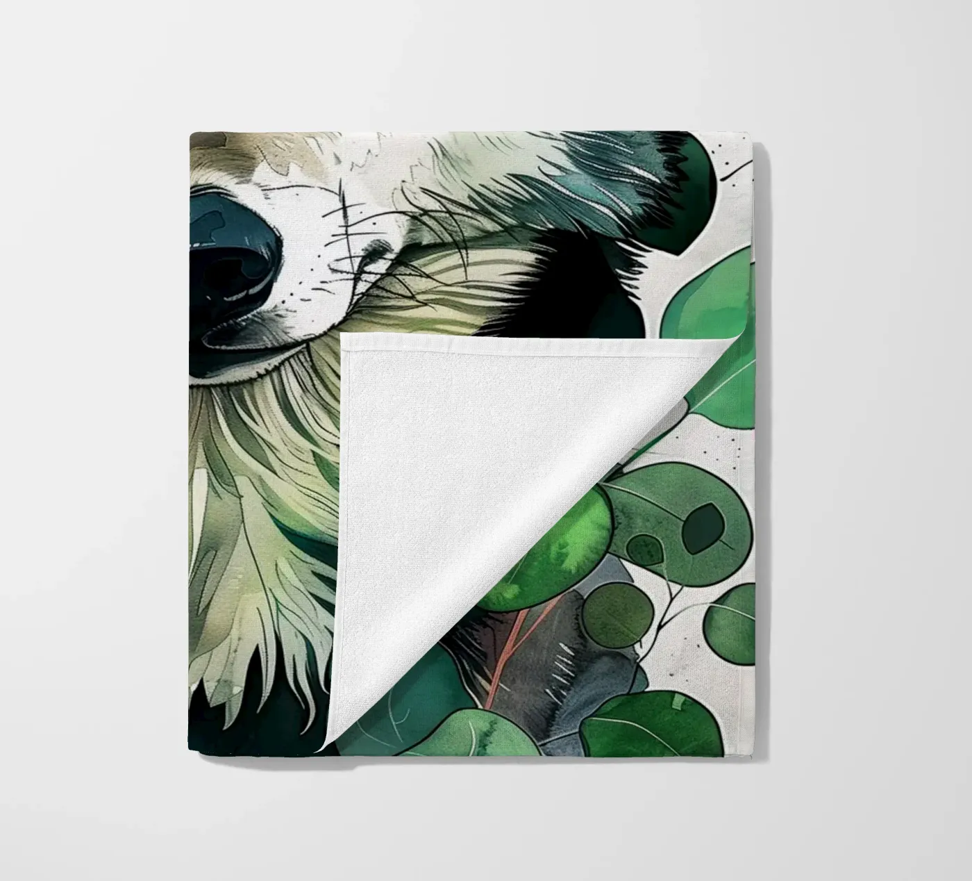Wolf strandhanddoek van Lionmixart