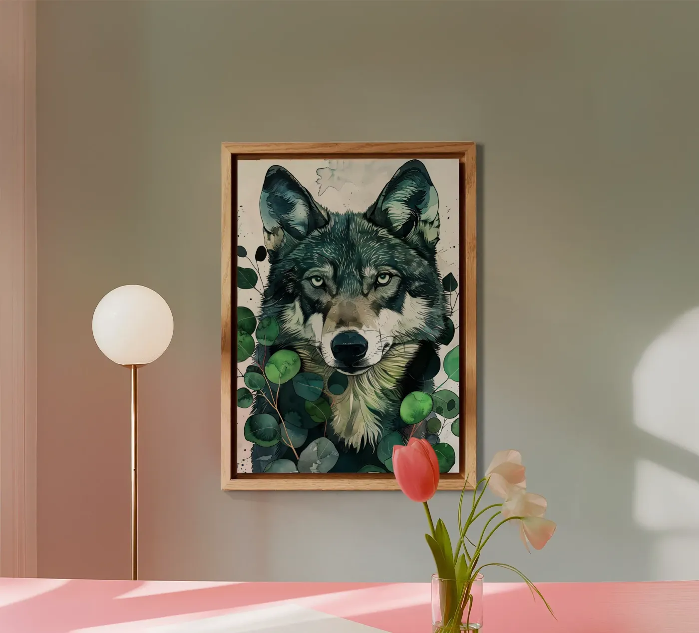 Lupo alluminio dibond da Lionmixart