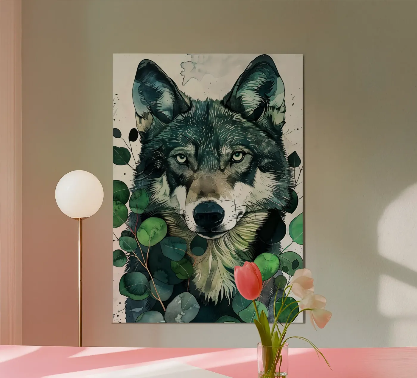 Lupo alluminio dibond da Lionmixart