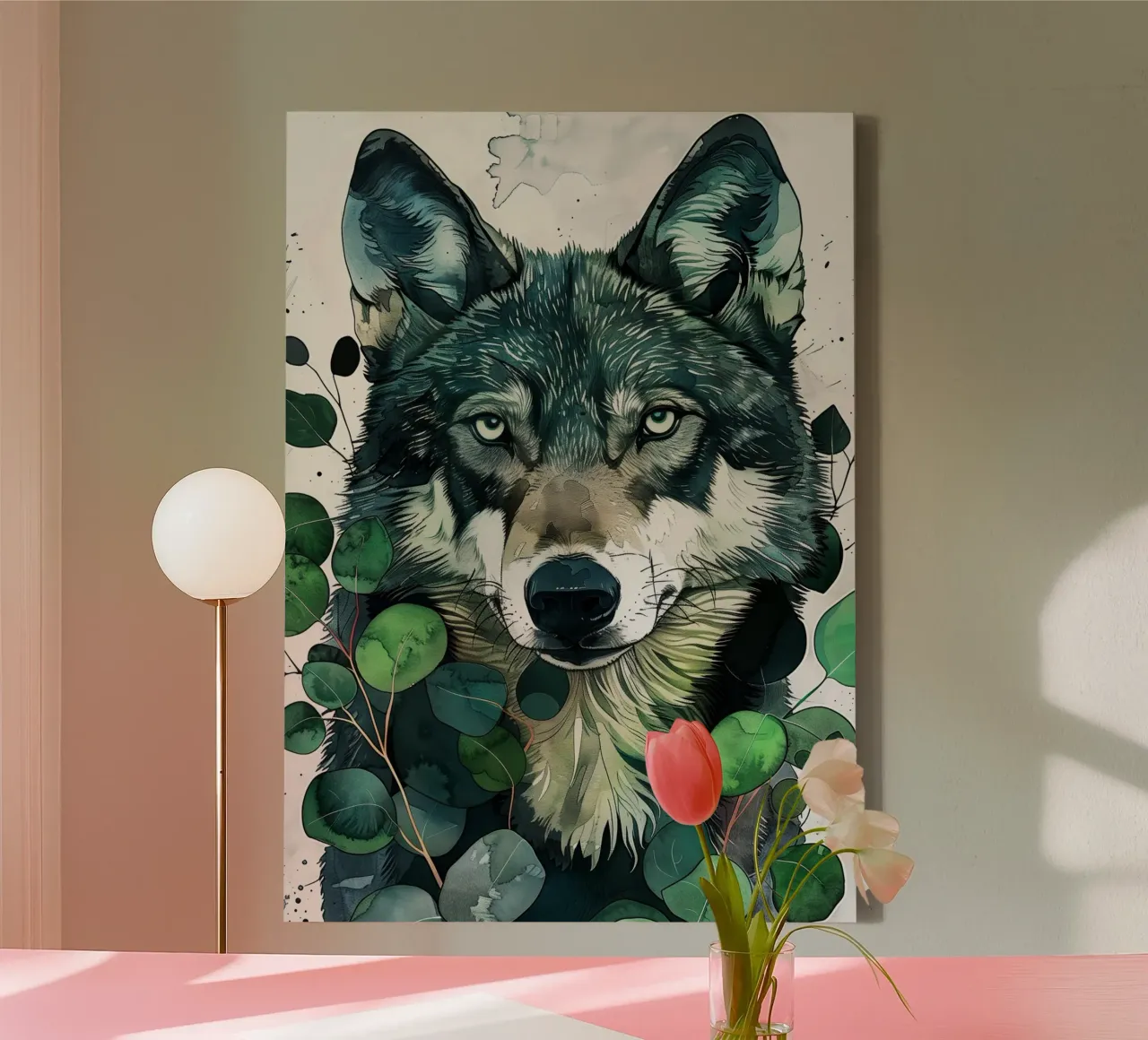 Lupo tela da Lionmixart