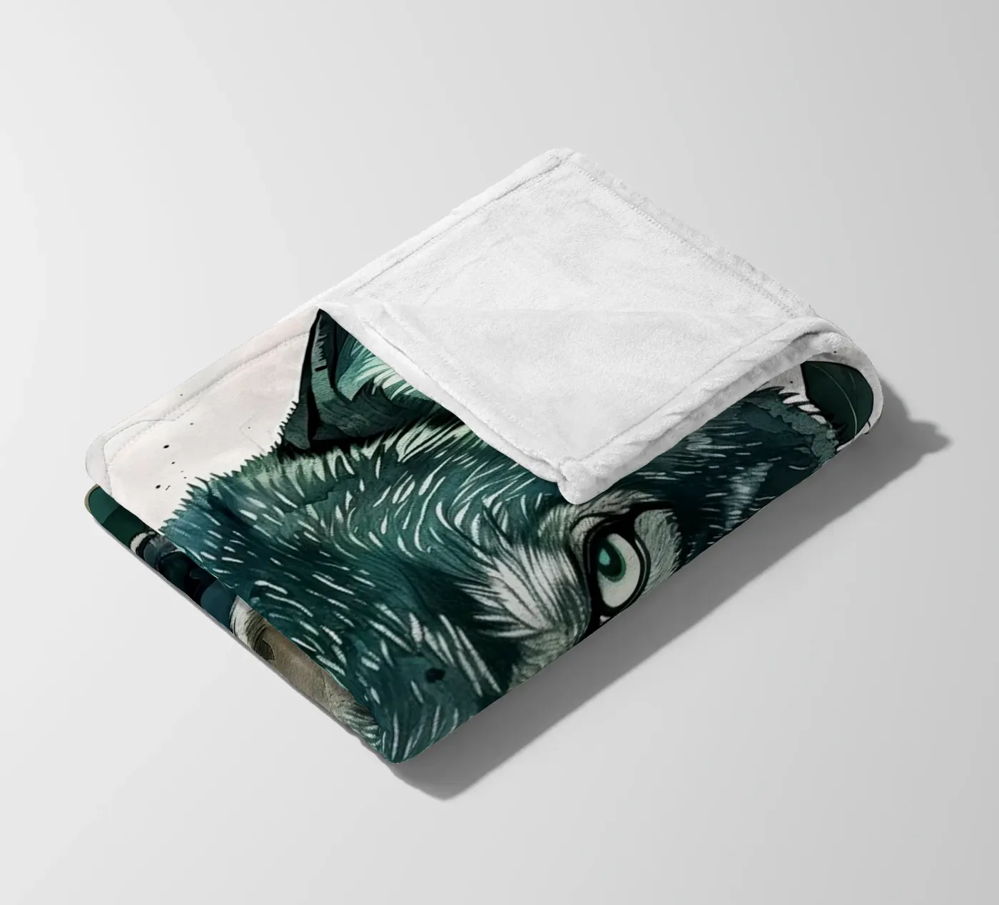 Wolf fleecedeken van Lionmixart