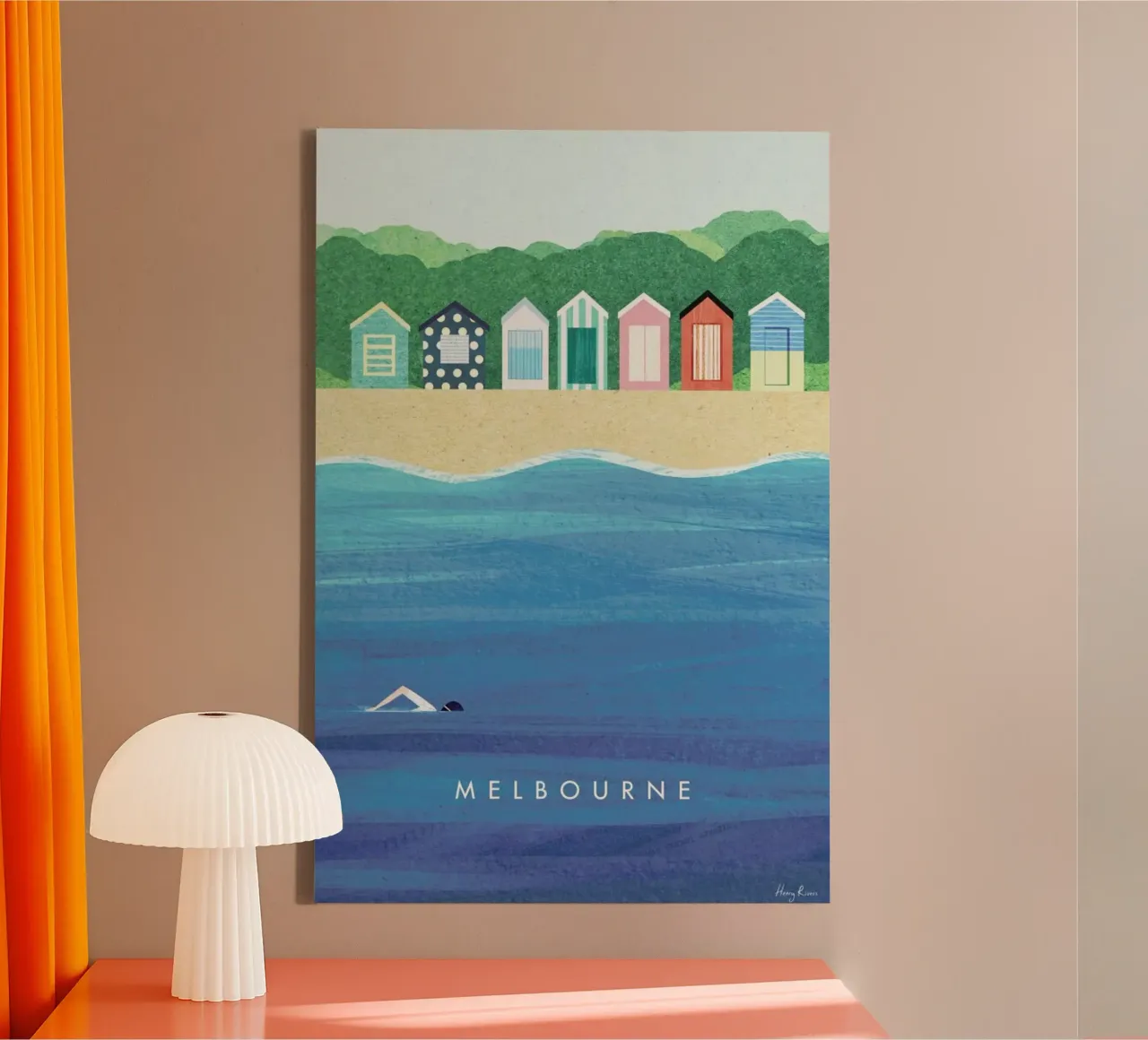 Melbourne canvas by Henry Rivers