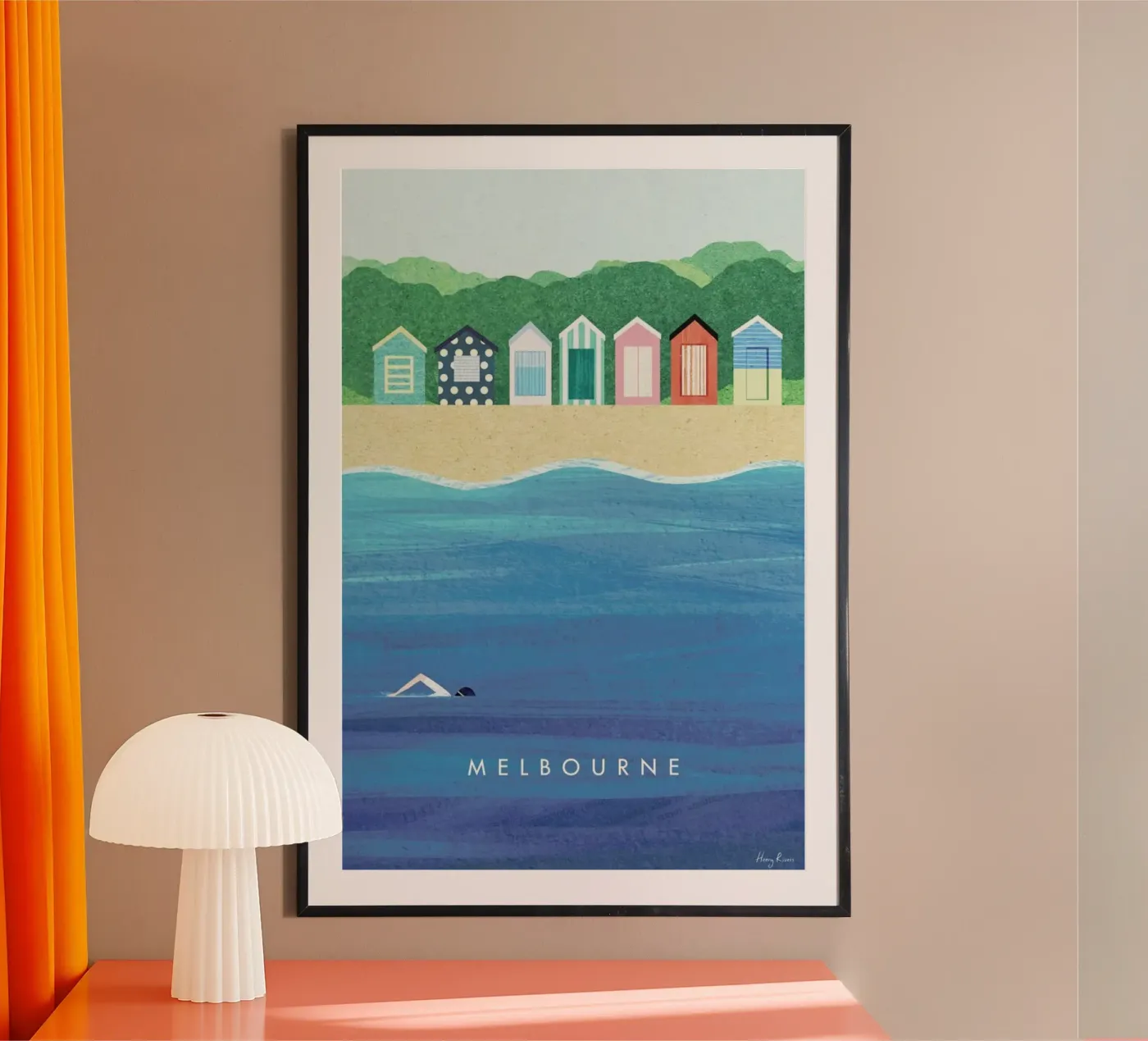 Melbourne poster van Henry Rivers