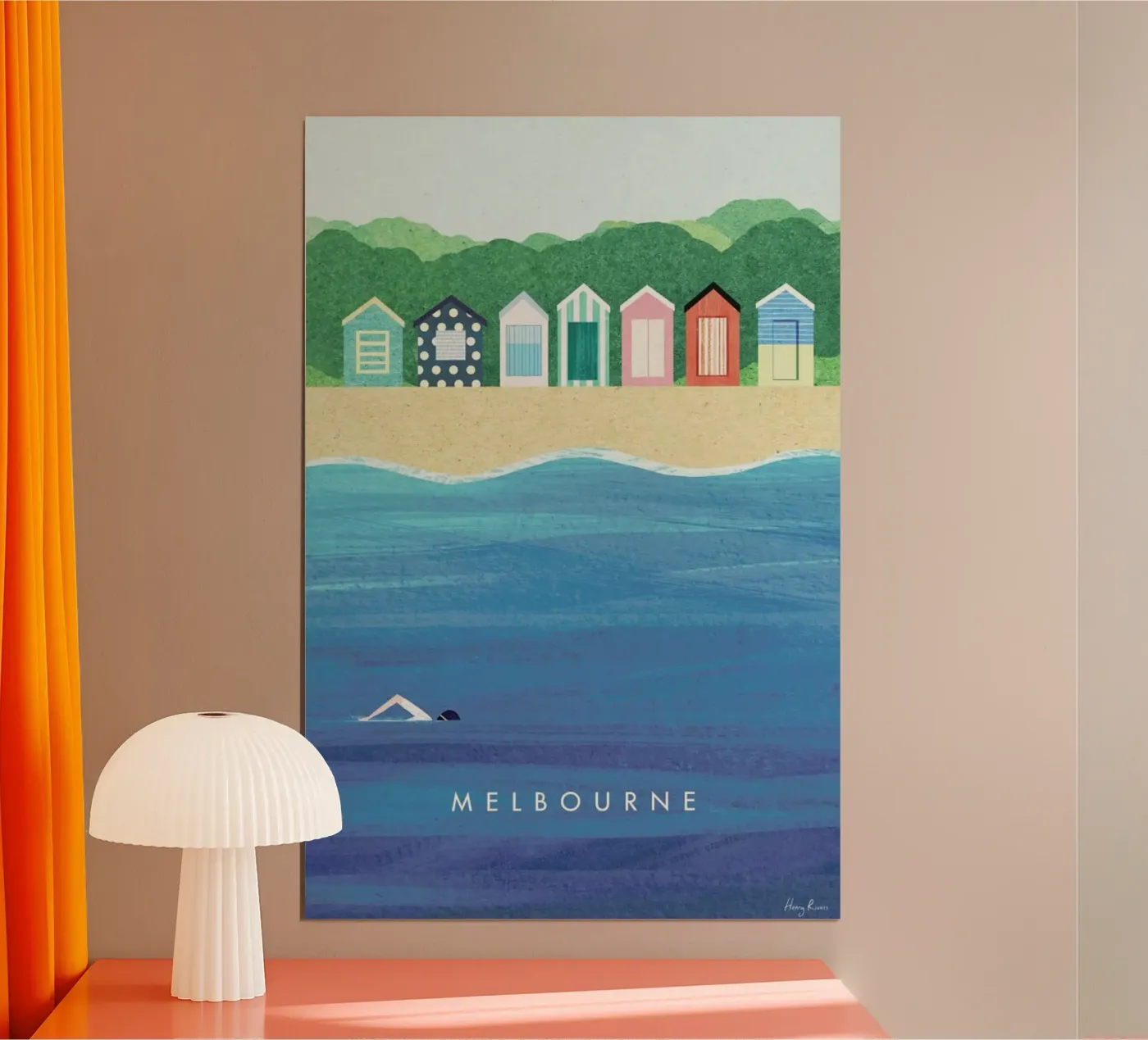 Melbourne poster van Henry Rivers