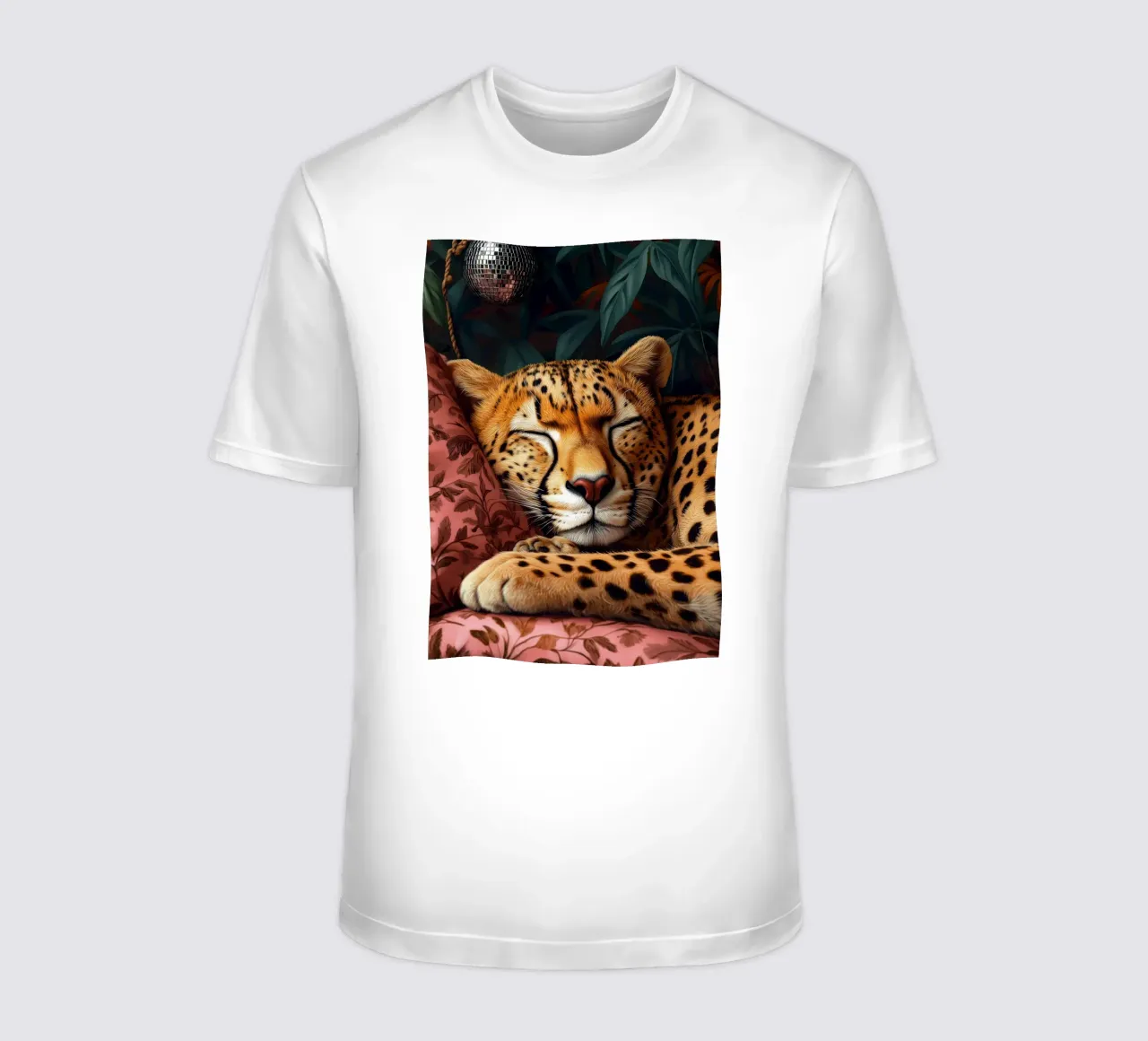 Leopardo t-shirt da Lionmixart