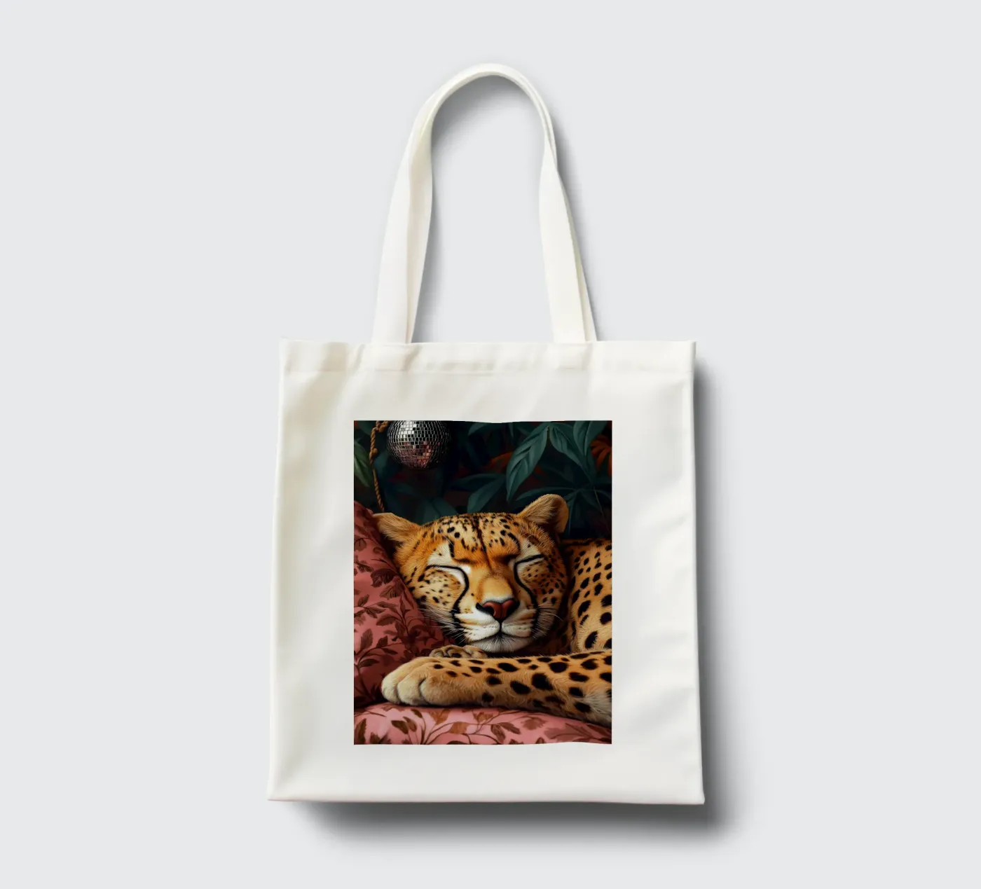 Leopard tote bag by Lionmixart