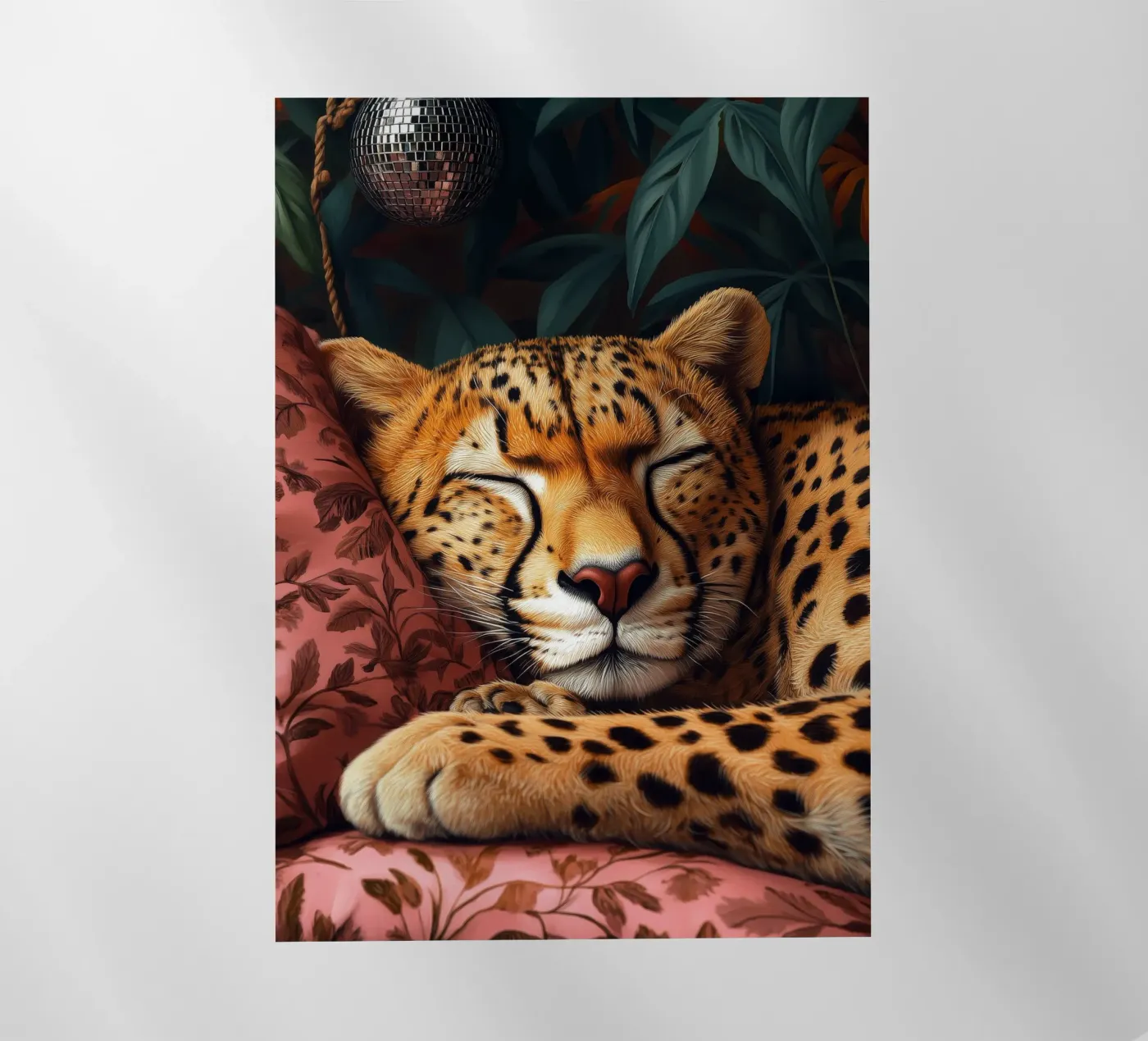 Leopard Backlit Folie von Lionmixart