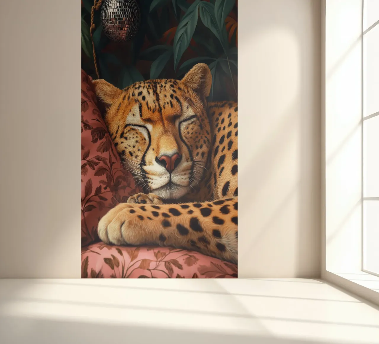 Leopard fotobehang van Lionmixart
