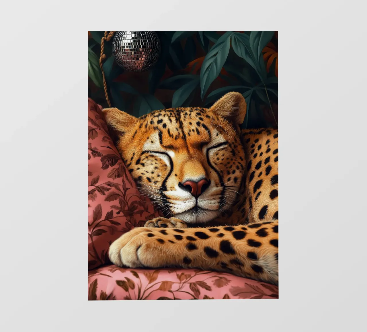 Leopard fotobehang van Lionmixart