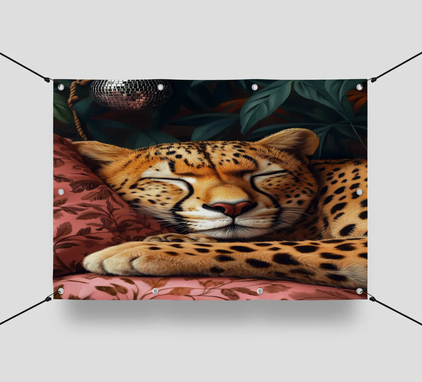 Léopard bâche pvc de Lionmixart