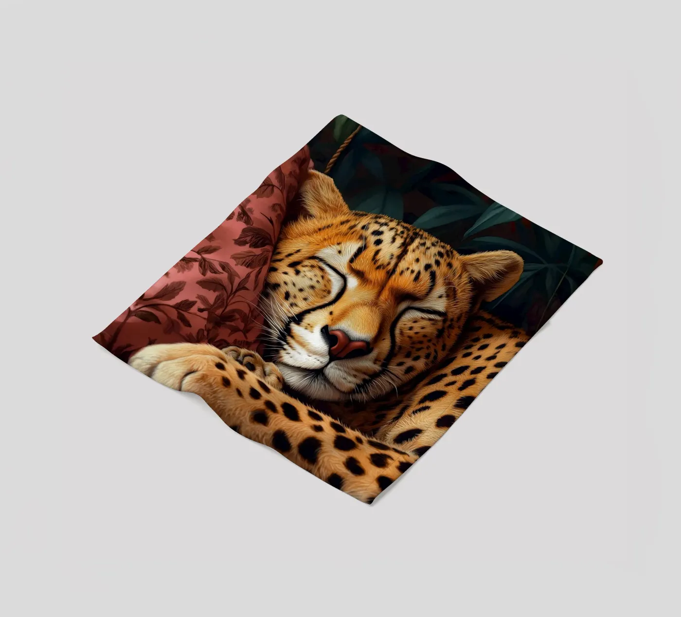 Leopard fleecedeken van Lionmixart