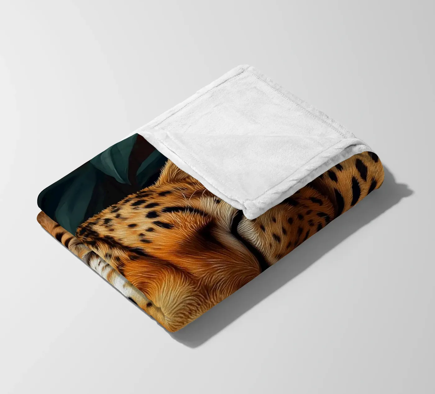 Leopard fleecedeken van Lionmixart