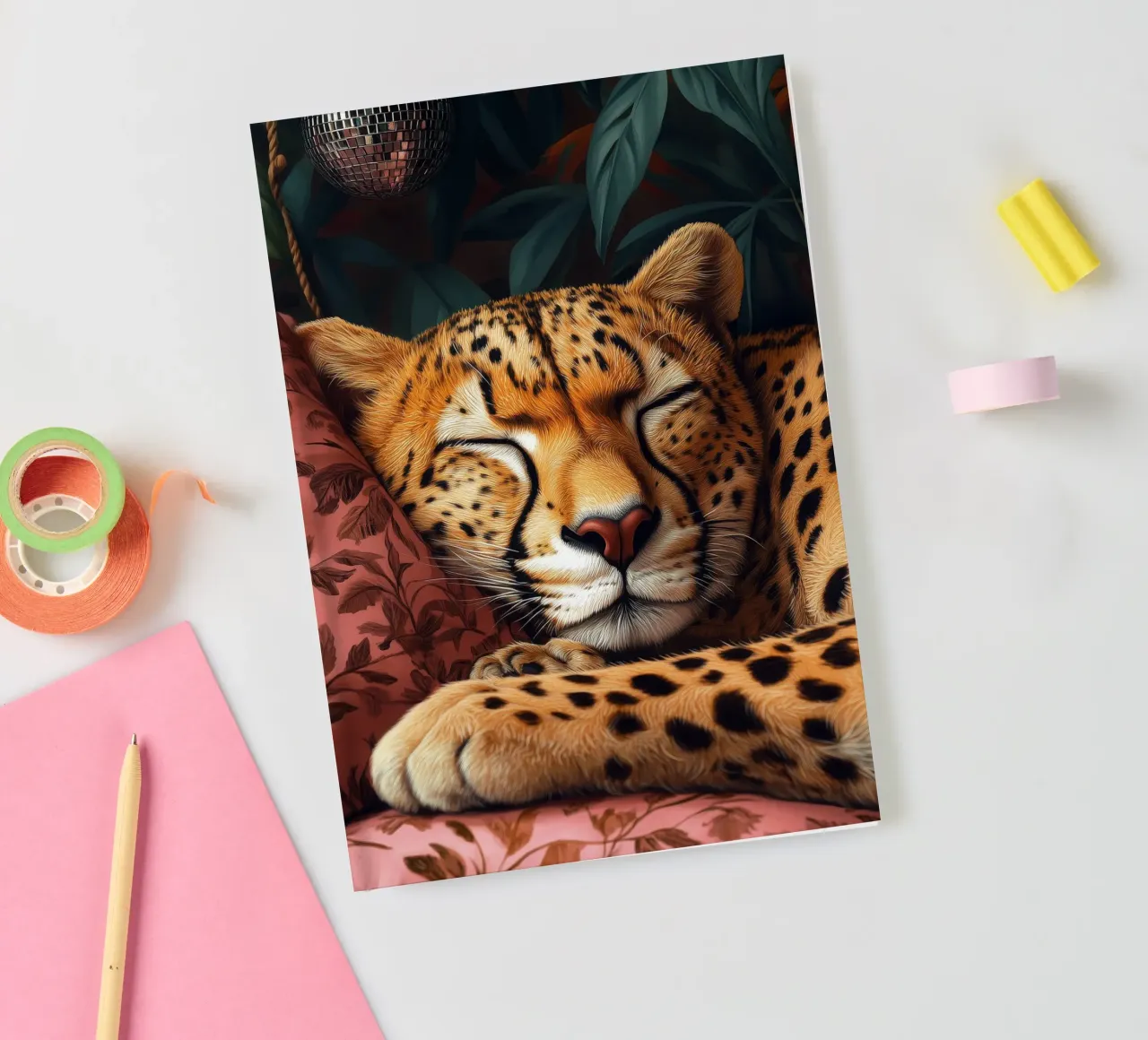 Leopard notebook by Lionmixart