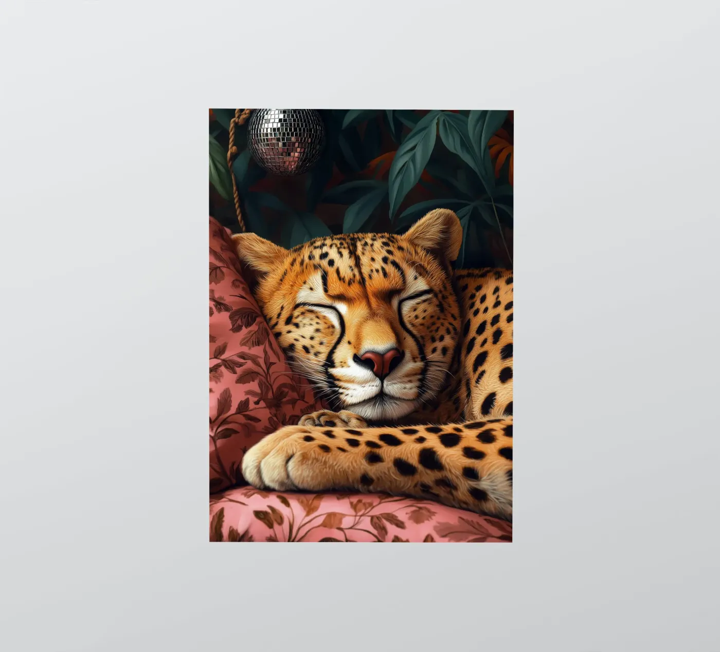 Leopard Sticker von Lionmixart