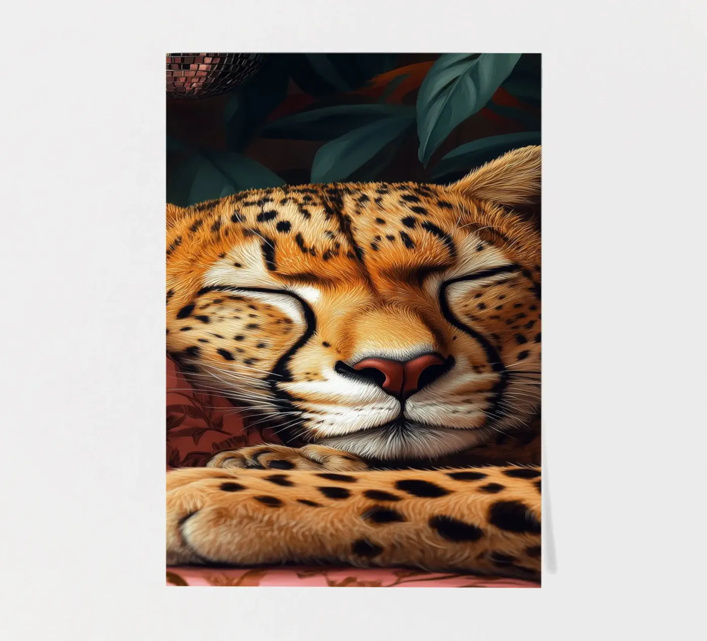 Leopard Stickerbogen von Lionmixart