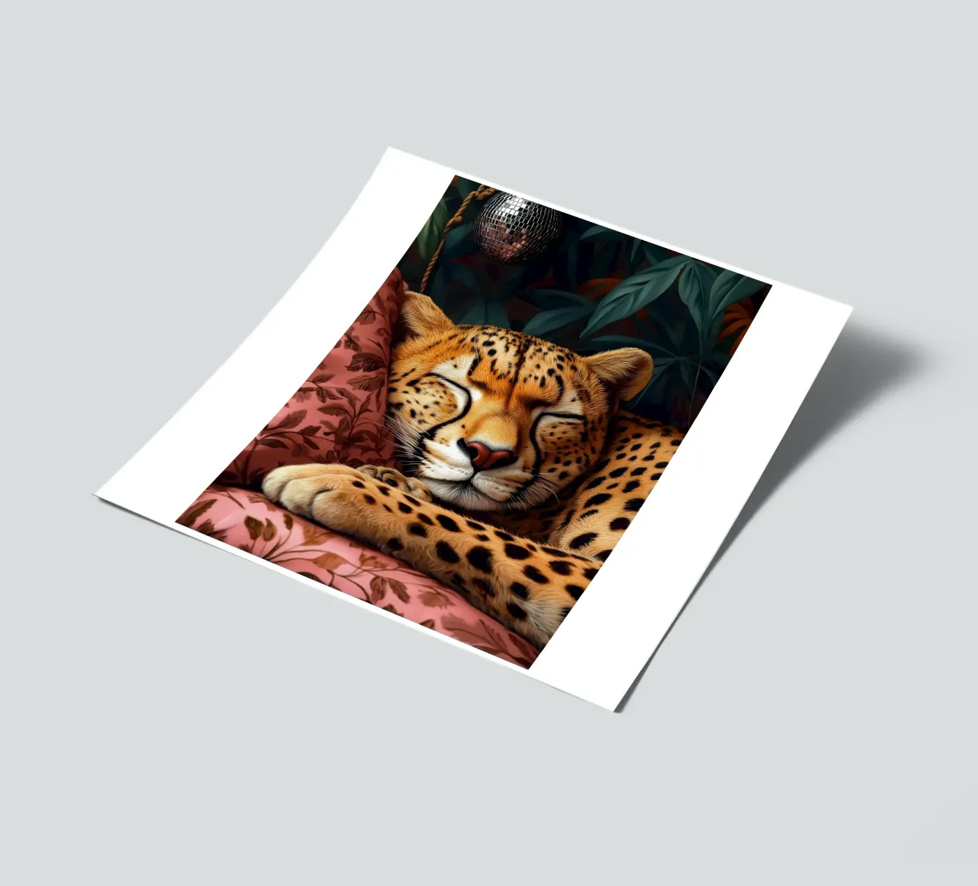 Leopard Stickerbogen von Lionmixart