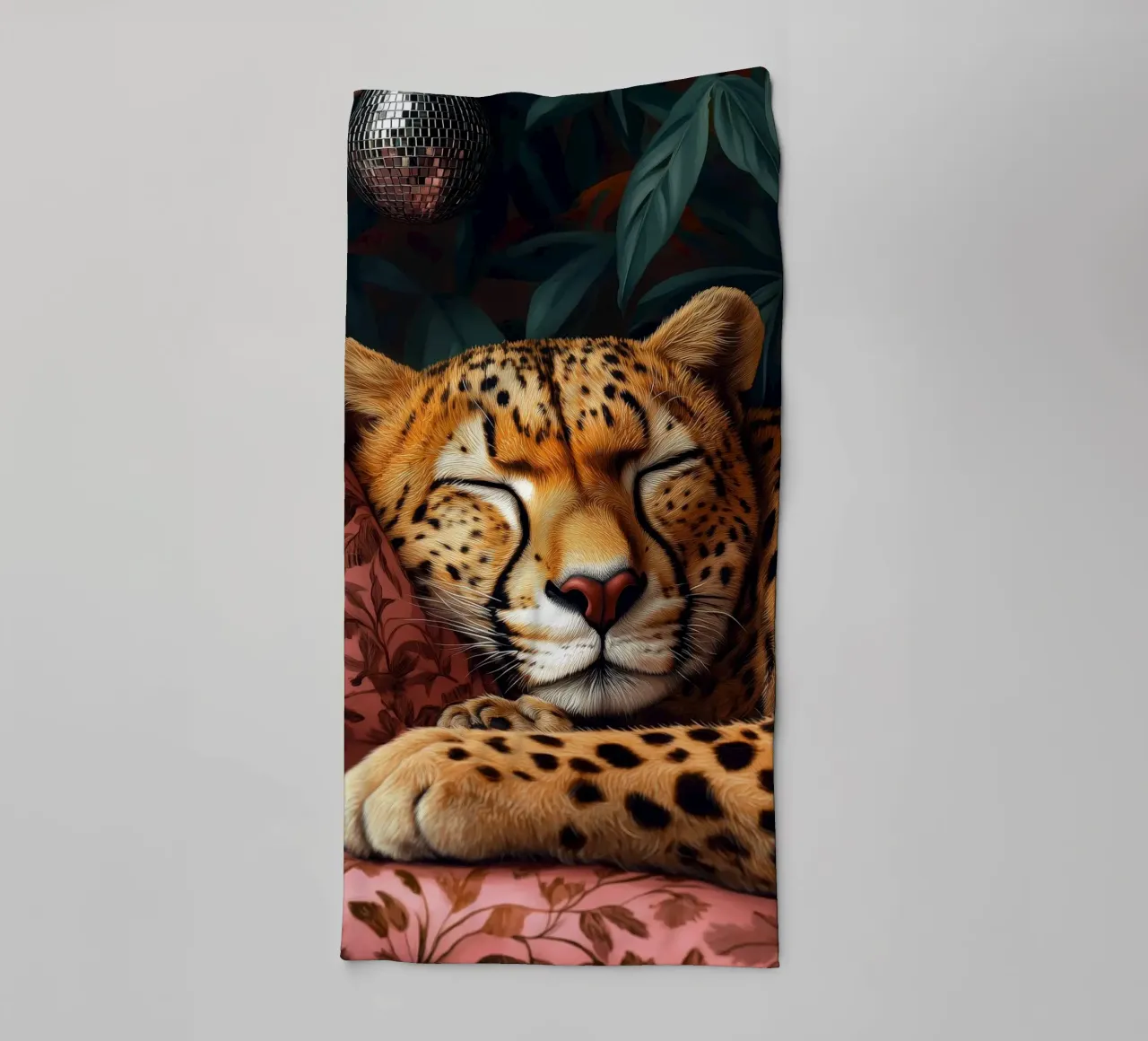 Leopard towel by Lionmixart