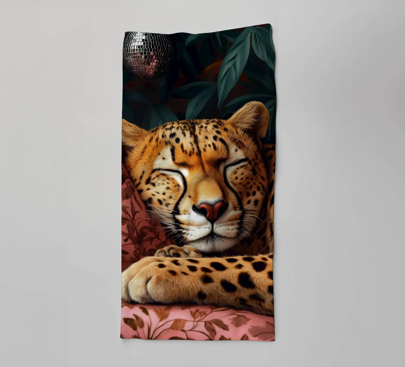 Leopard asciugamano da bagno da Lionmixart
