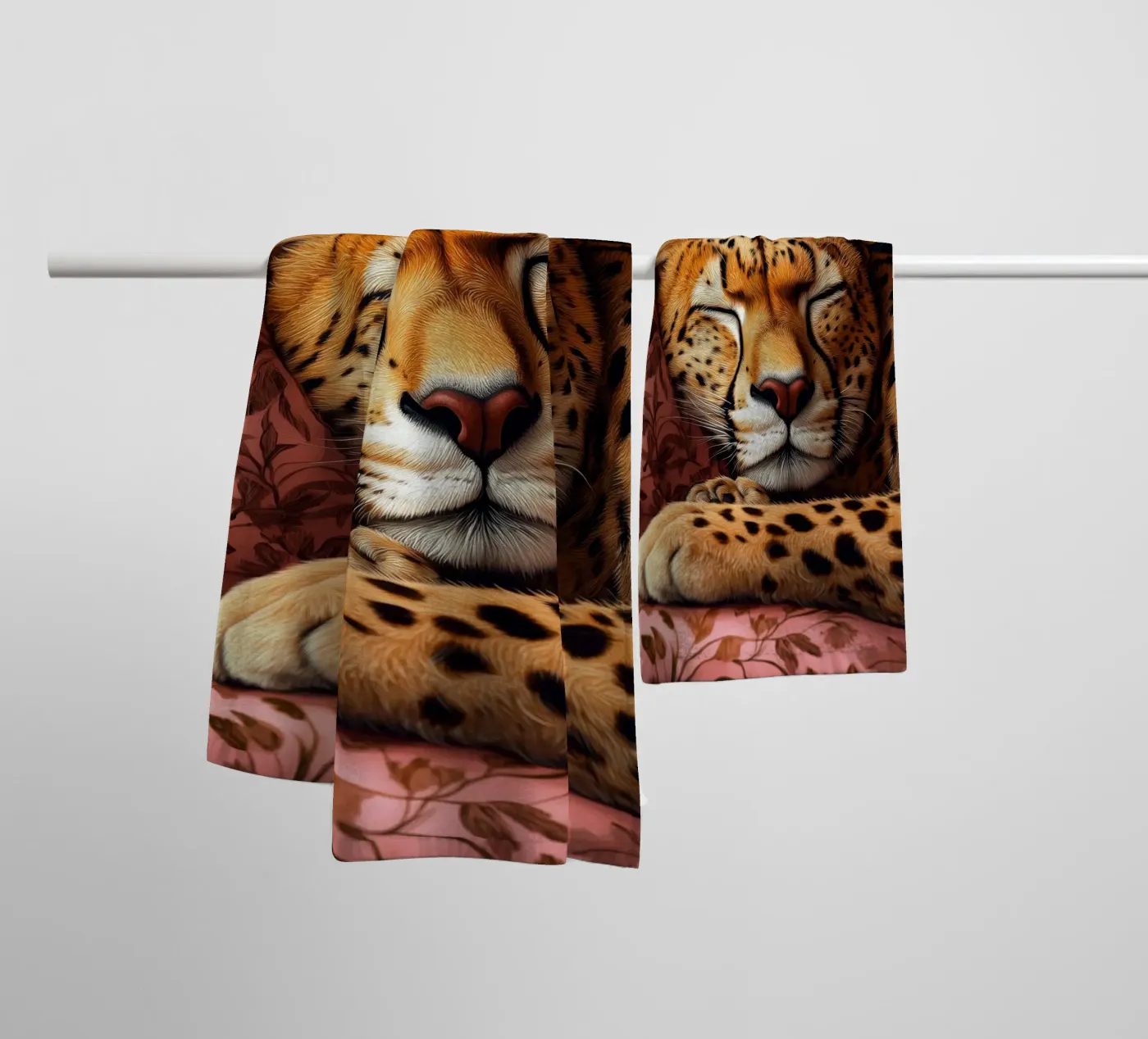 Leopard asciugamano da bagno da Lionmixart