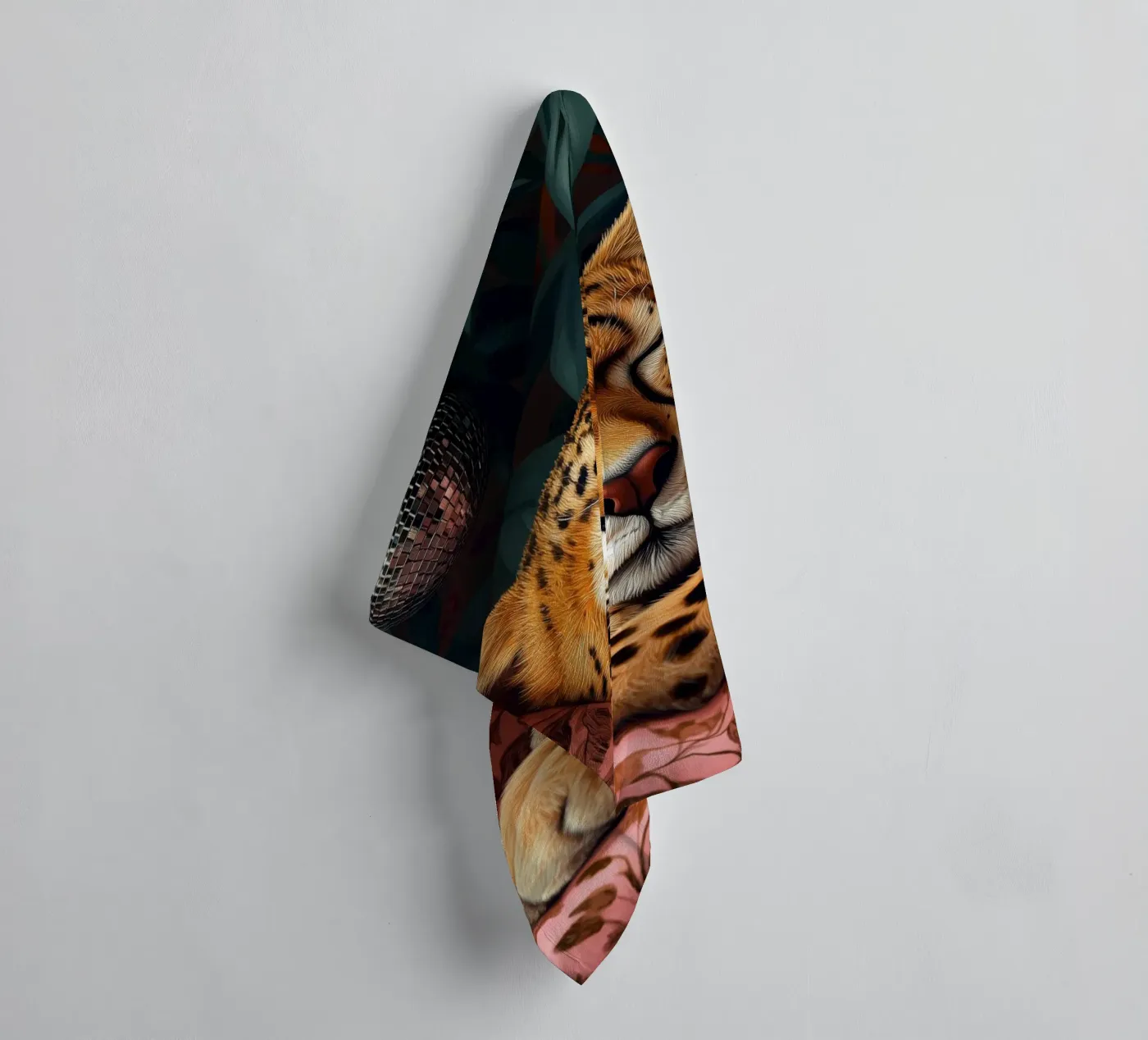 Leopard asciugamano da bagno da Lionmixart