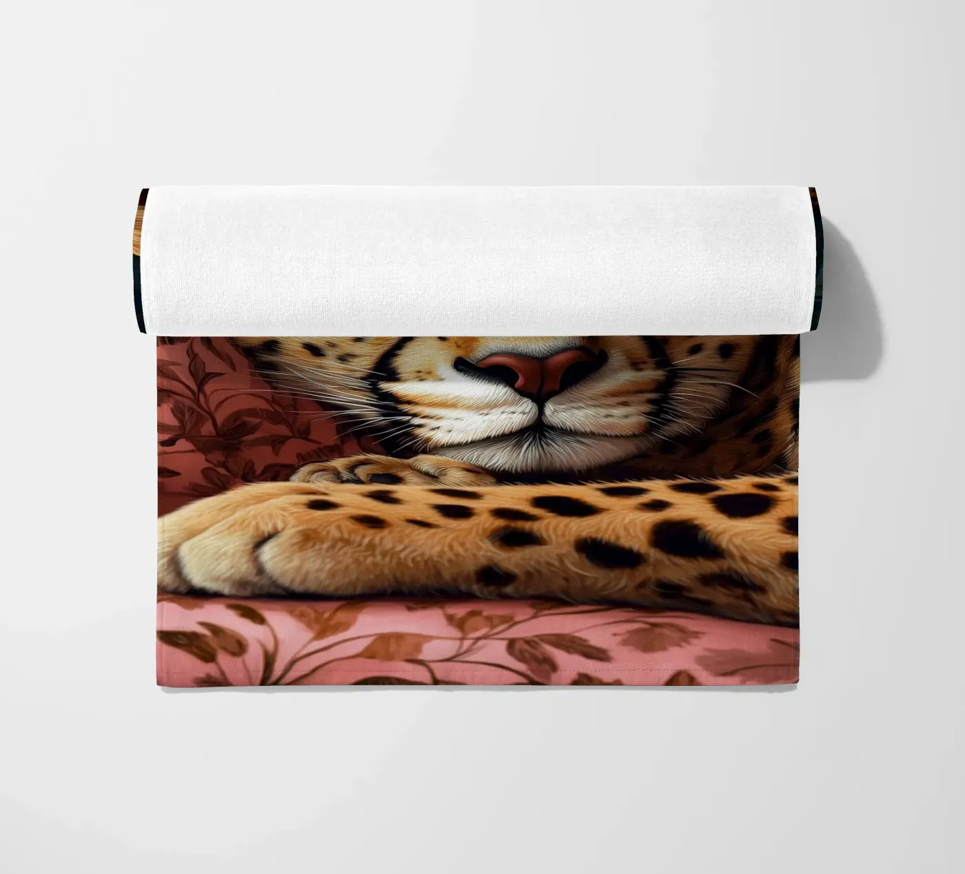 Leopard strandhanddoek van Lionmixart