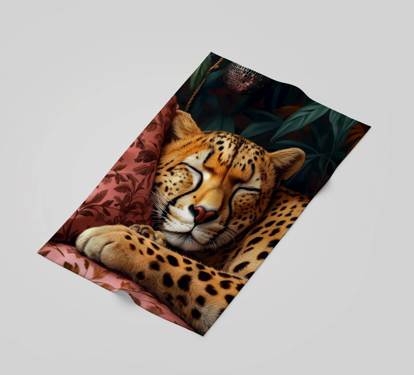 Leopard strandhanddoek van Lionmixart