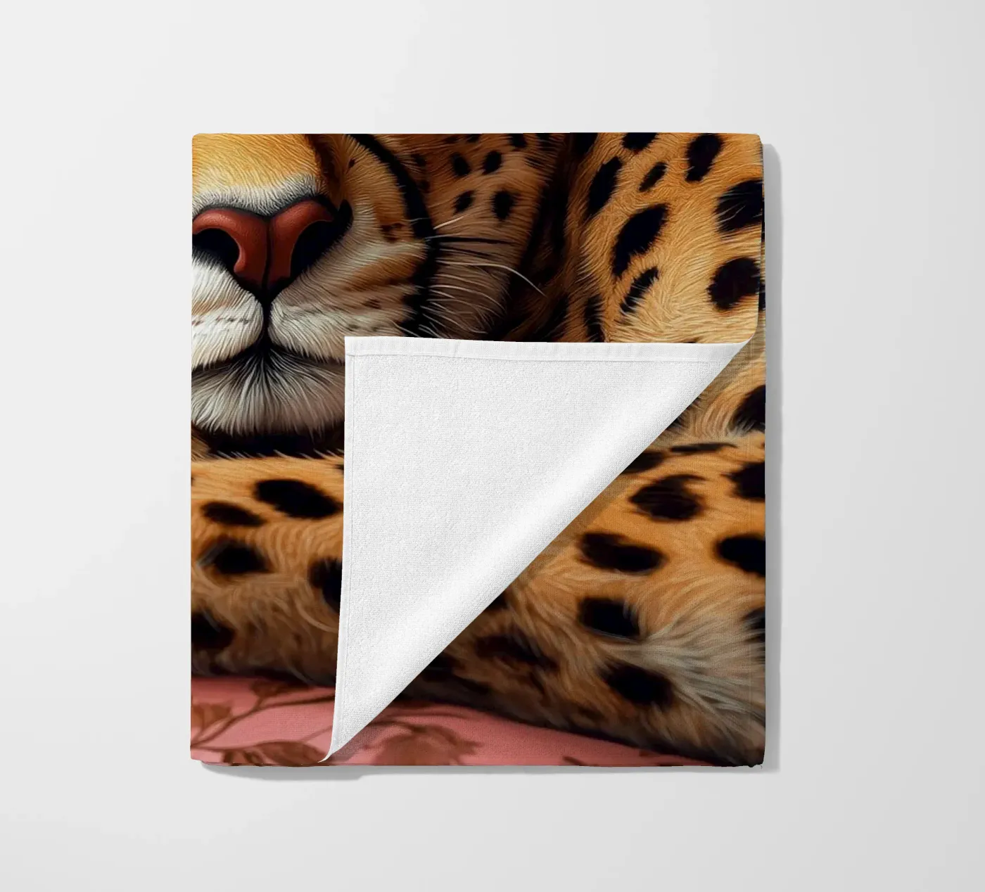 Leopard strandhanddoek van Lionmixart